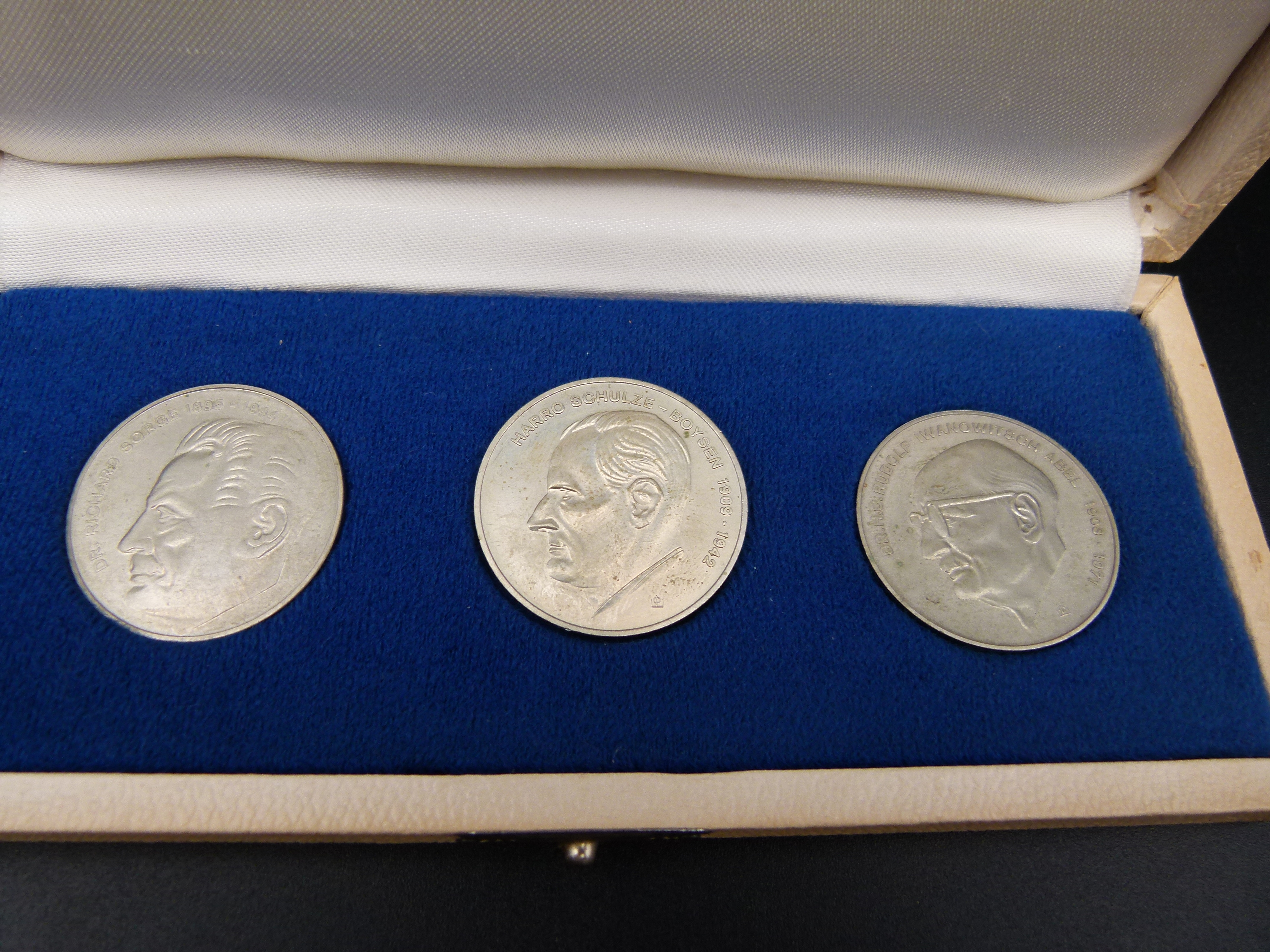 3 Medaillen MFS im Etui Ehrengeschenk Stasi