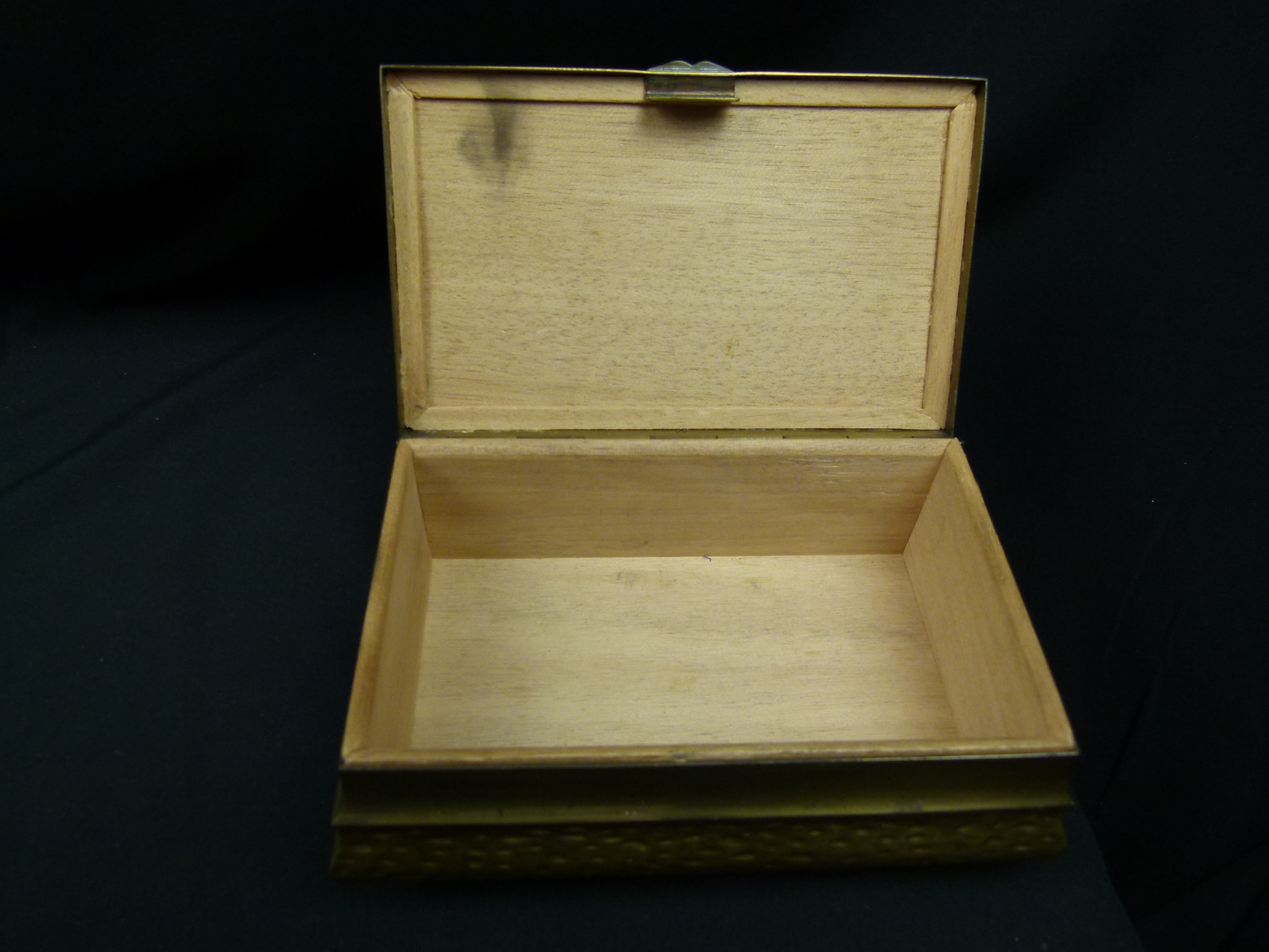 WMF Art Deco Messingschatulle Bienenkorbmarke