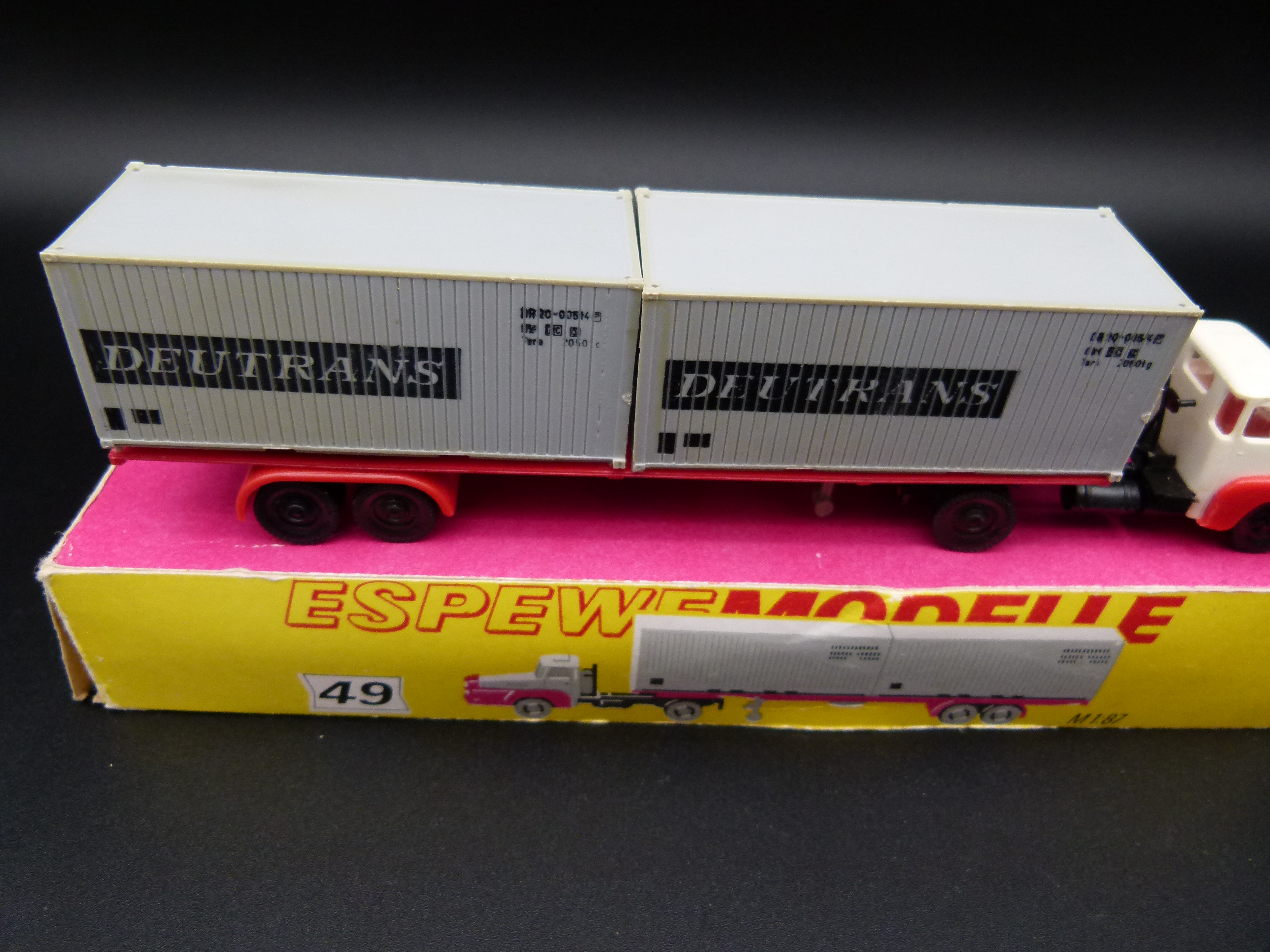 Espewe Modell 49 Sattelzug Deutrans DDR Modell  