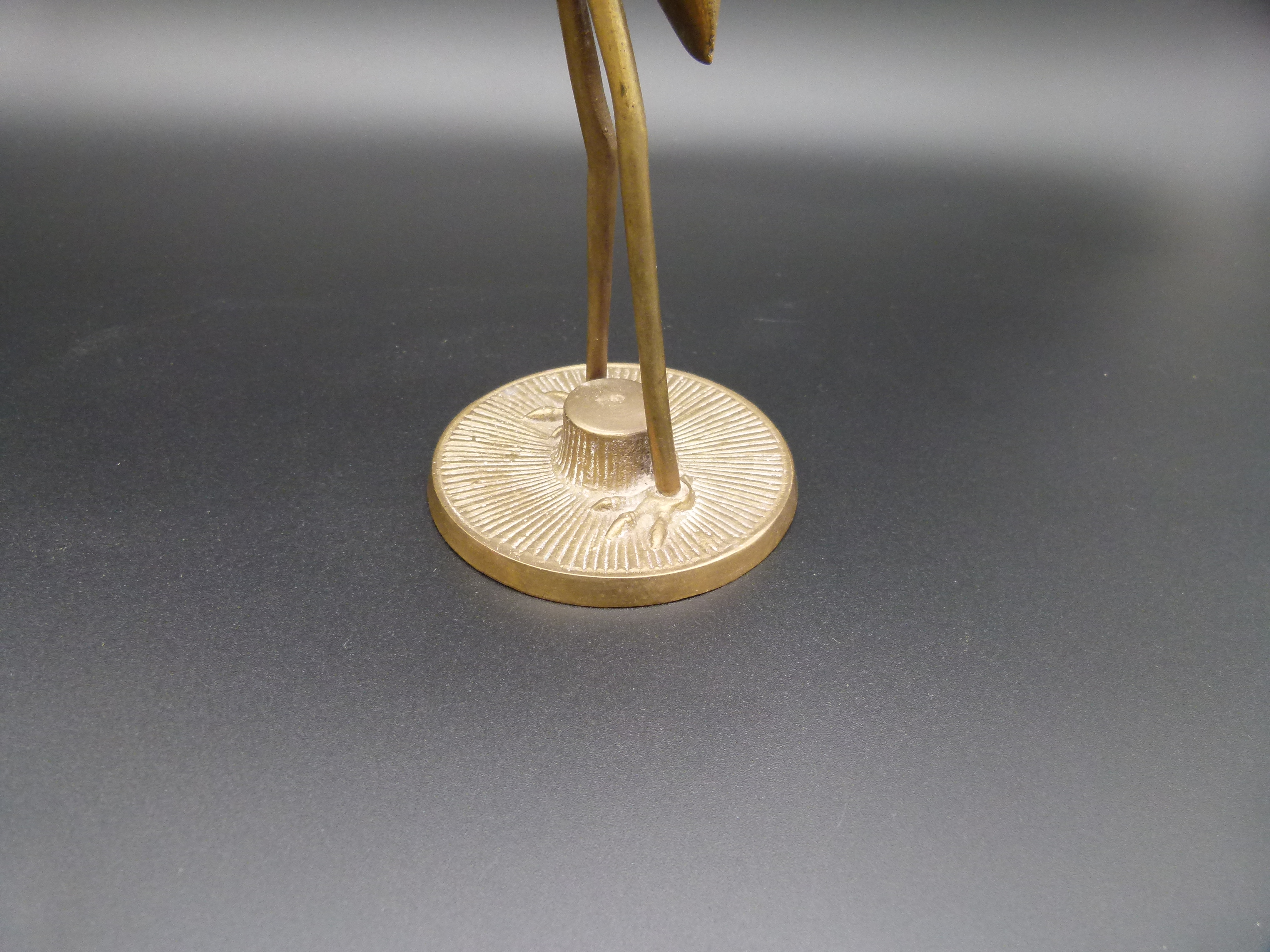 Mid Century Design Messing Kranich 30cm