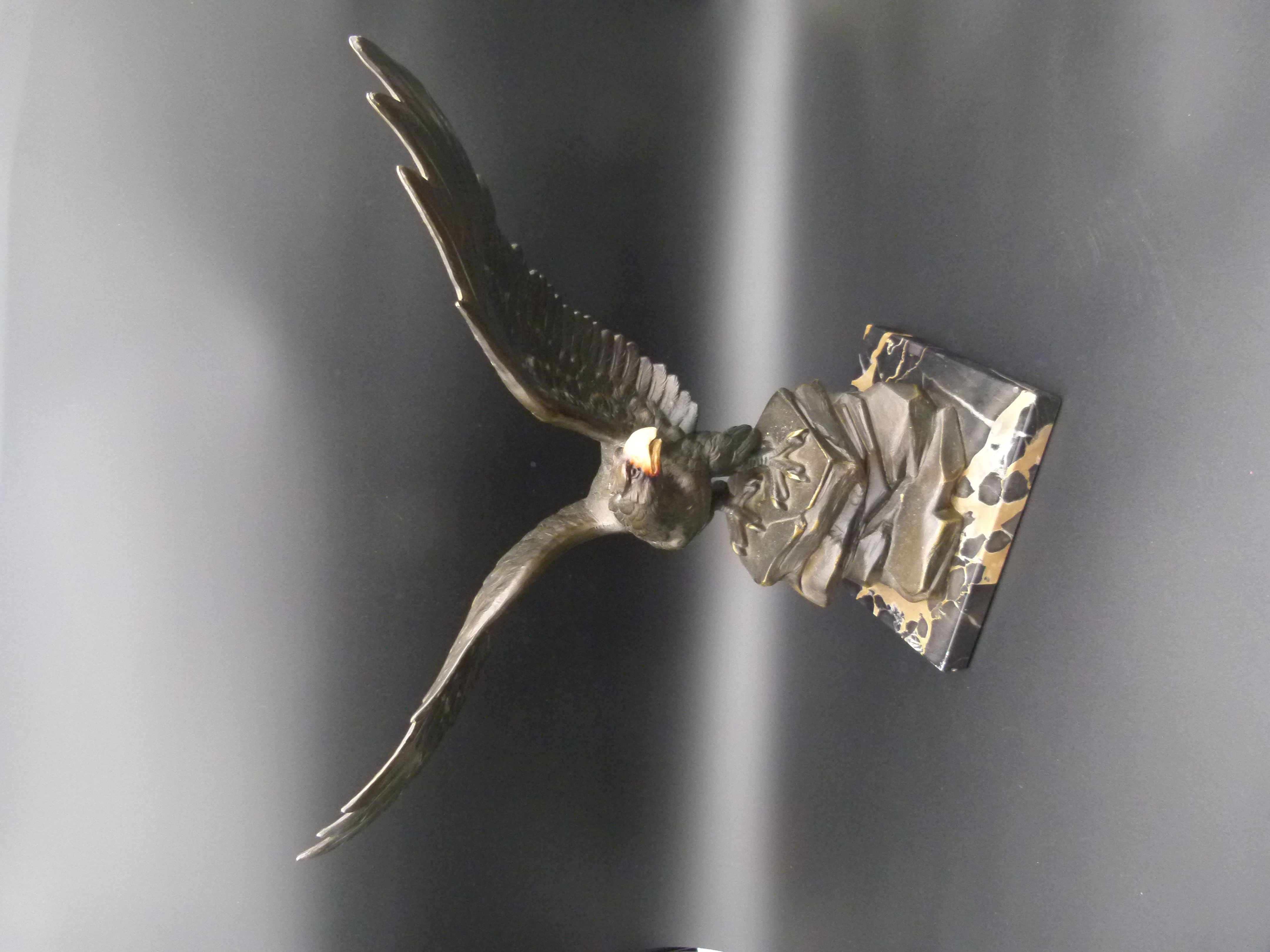 Große seltene Adler Bronce 40 cm hoch 5,8 kg Statur