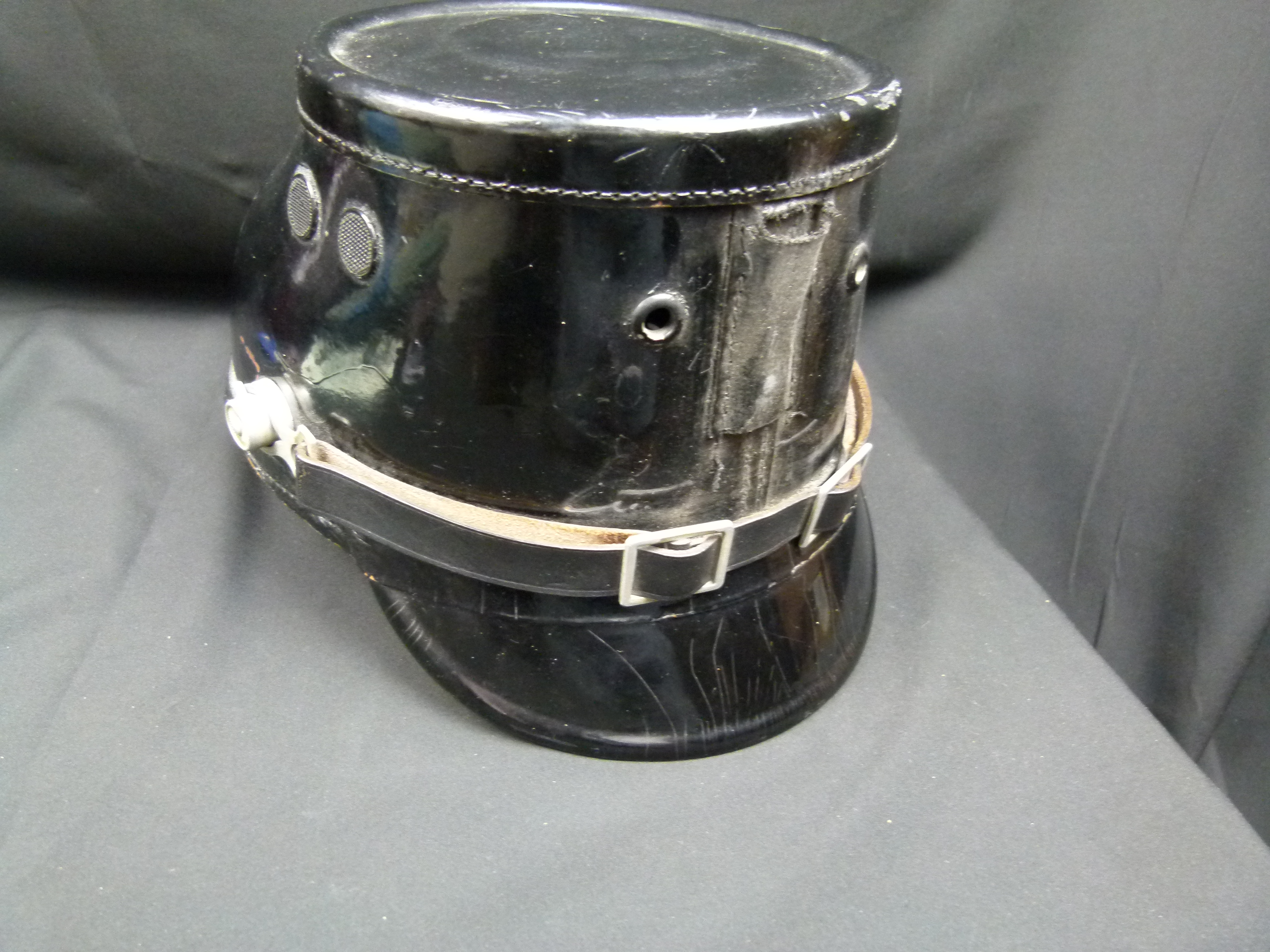 Polizei Tschako 30er 40er Jahre Erel Robert Lubstein