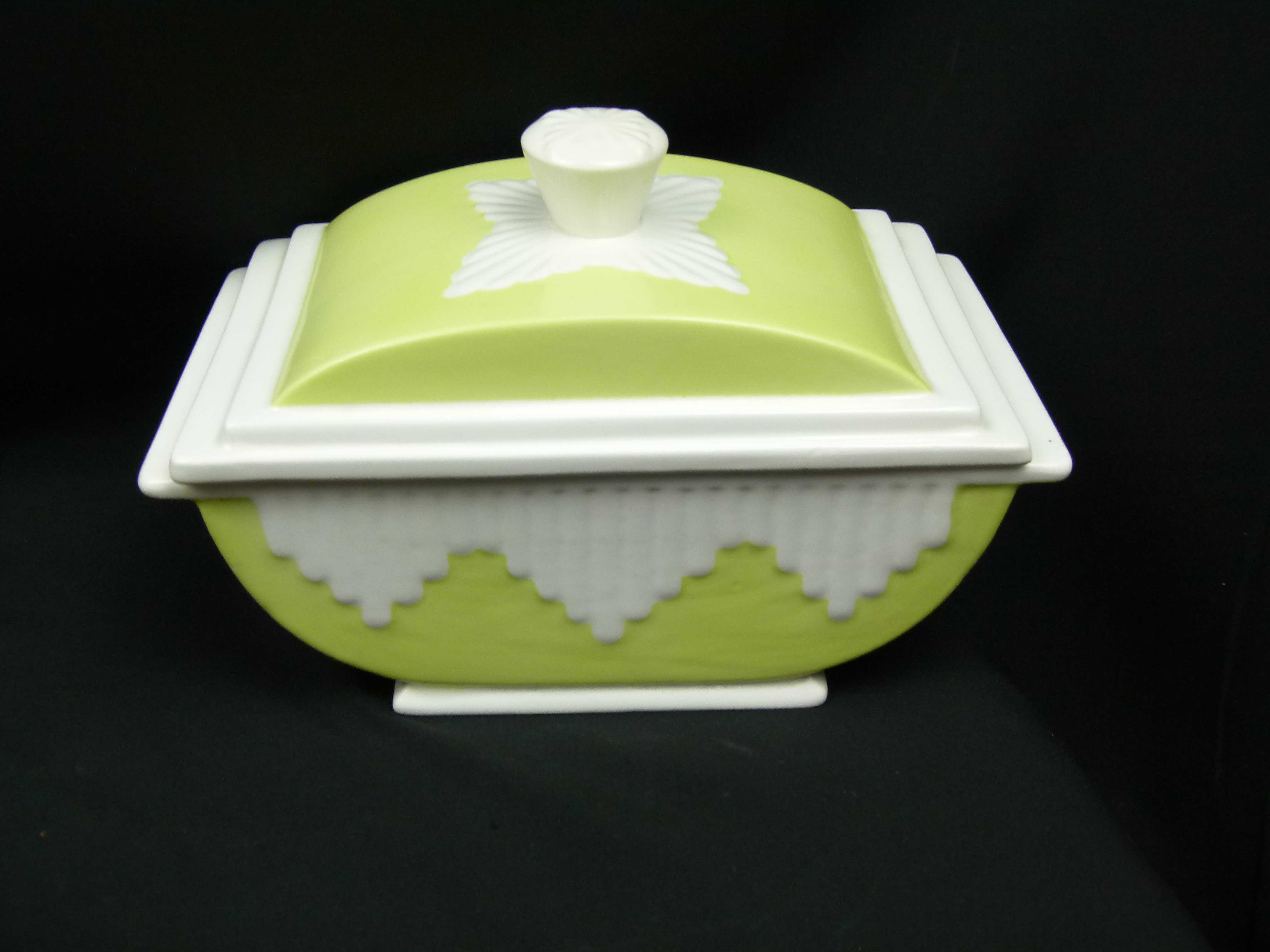 Jugendstil Deckeldose Roesler Jugendstil Art Deco