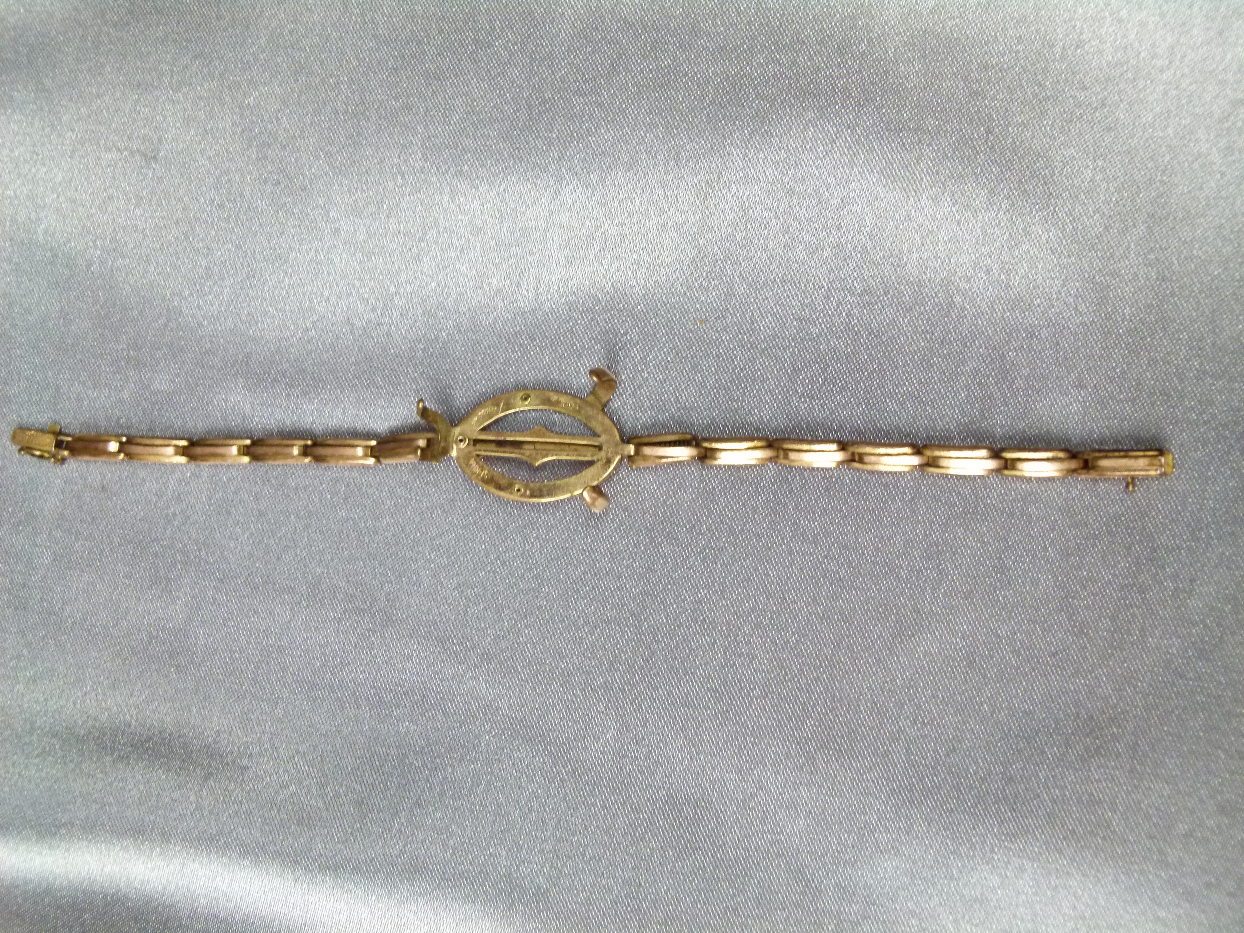 Antike Uhrenkralle Armband für Damen Taschenuhr Vergoldet