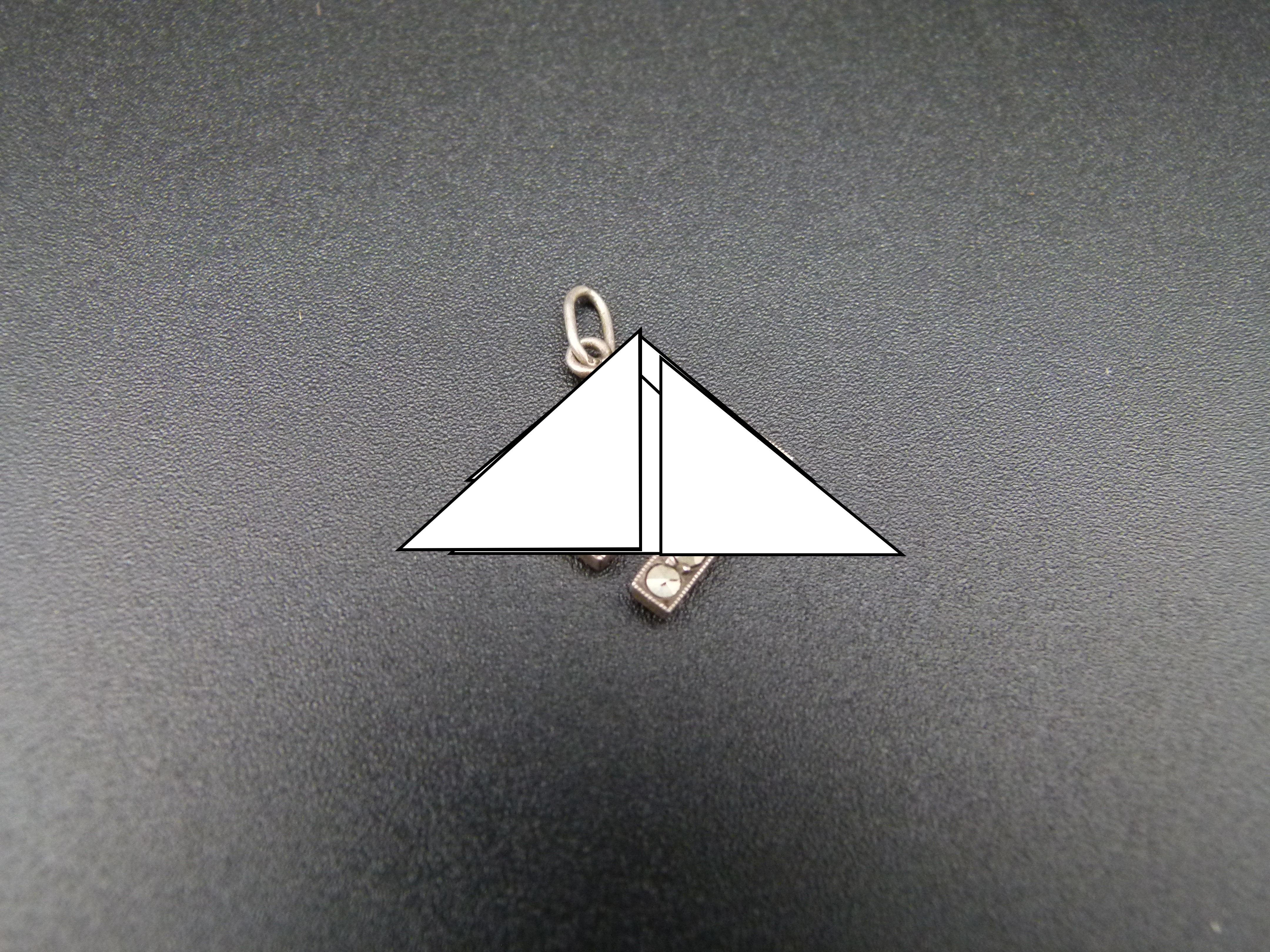 Hakenkreuz Kettenanhaenger 835 Silber NS Kitsch