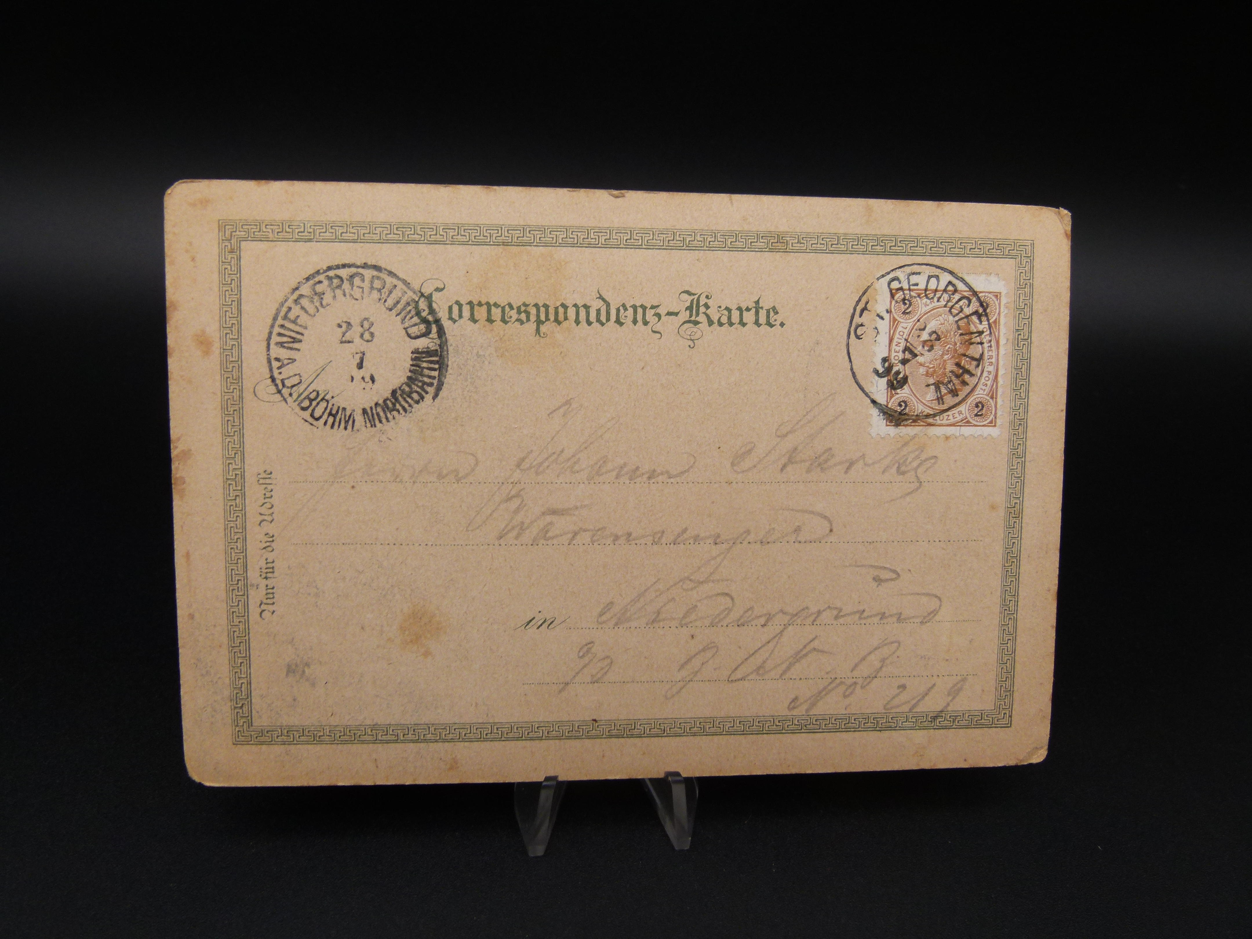 AK Tollenstein in Boehmen Mondschein Karte
