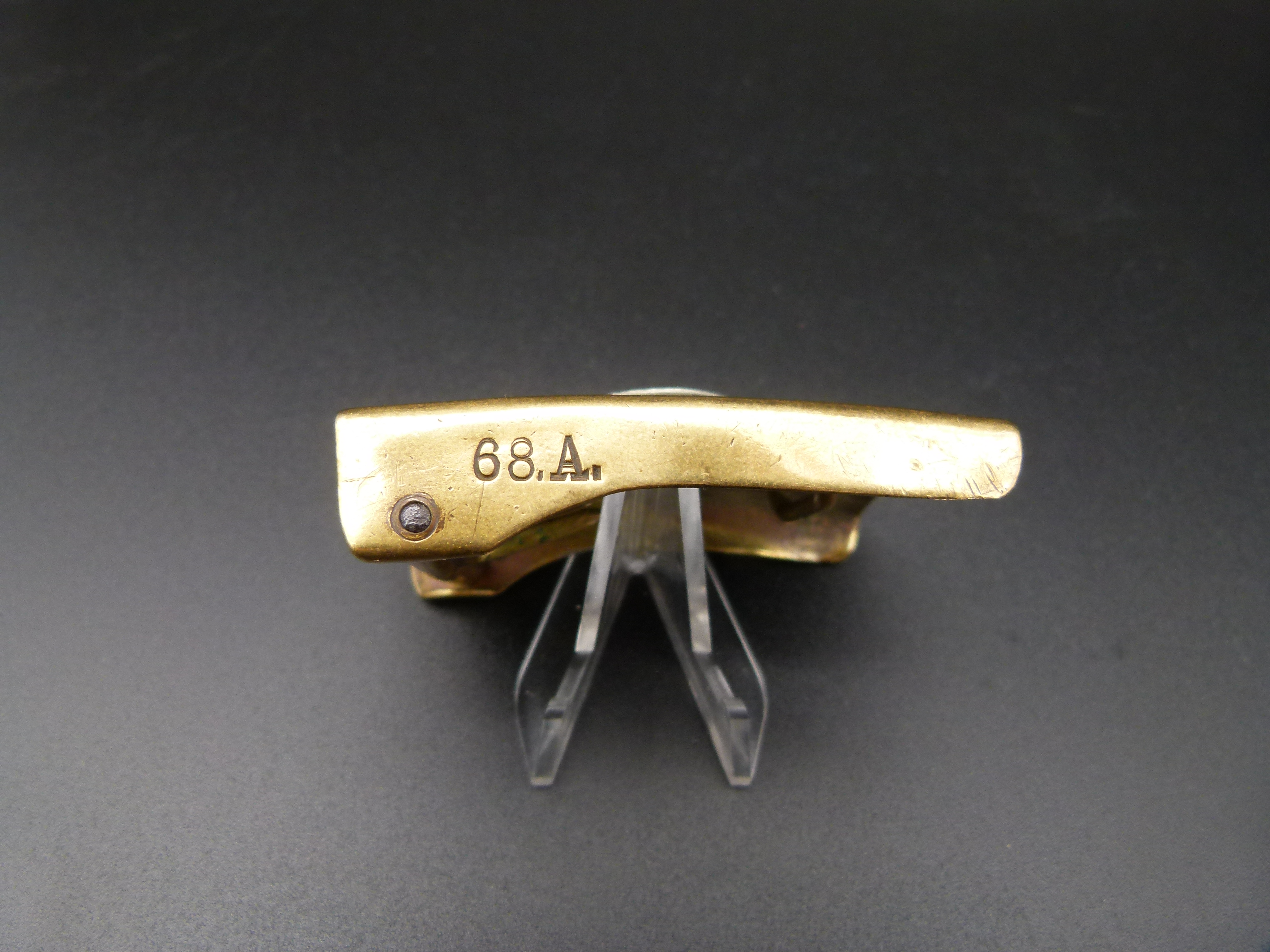 Sachsen Koppelschloss Osang mit Regimentsstempel