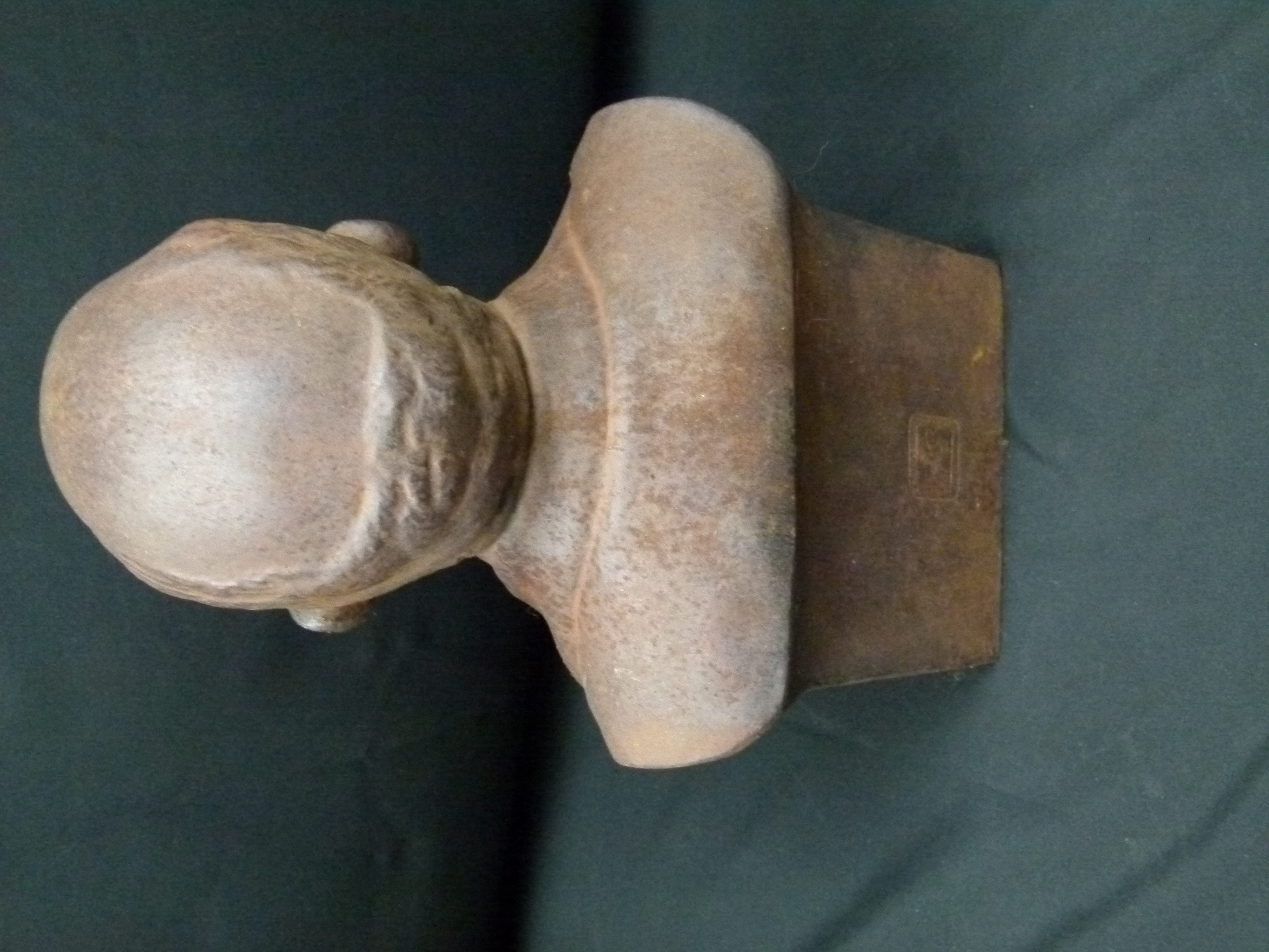 Eisenguss Bueste Lenin Signiert & Gießereistempel