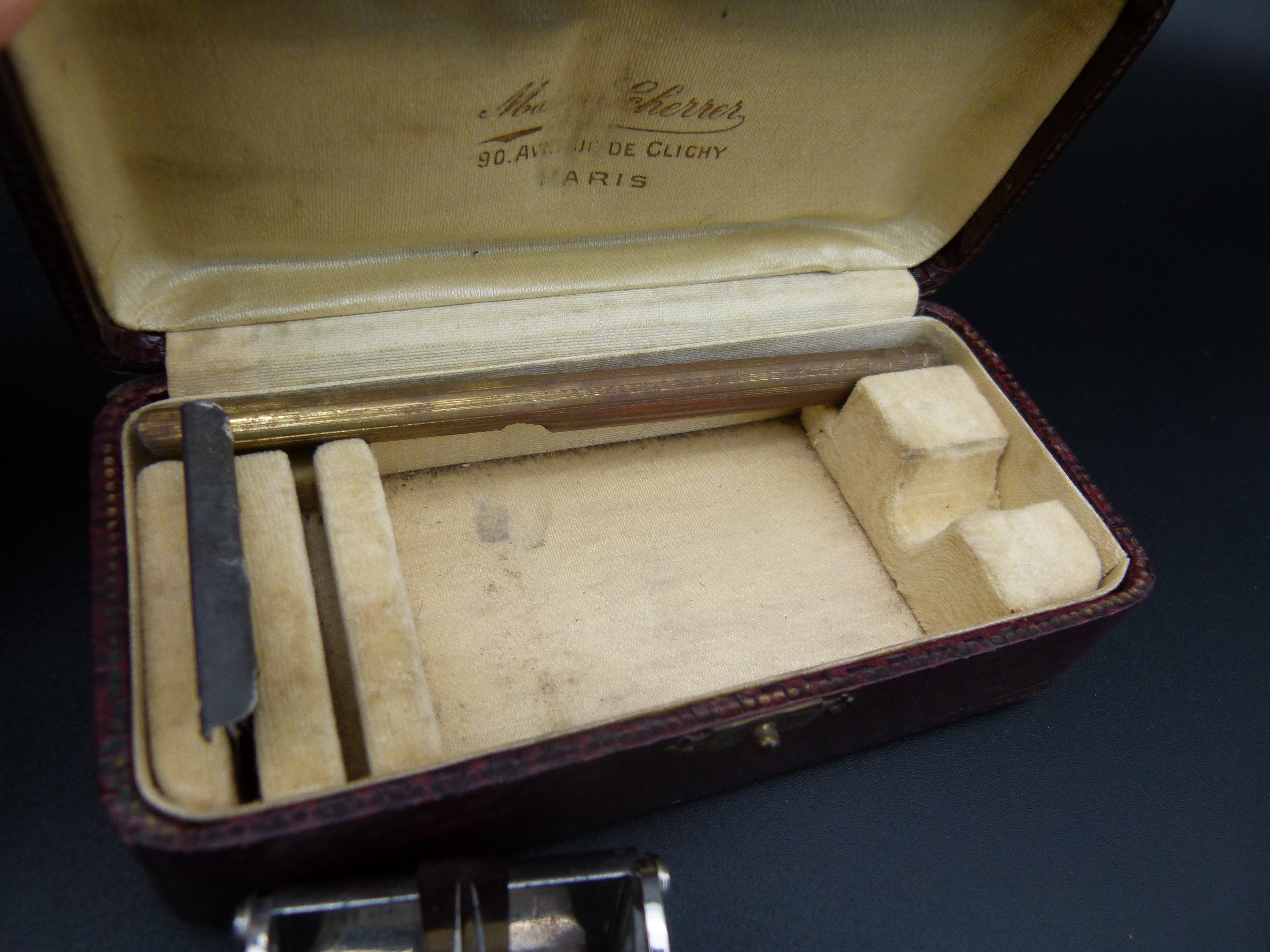 Antiker Rasier Rasierhobel Scherrer Paris 