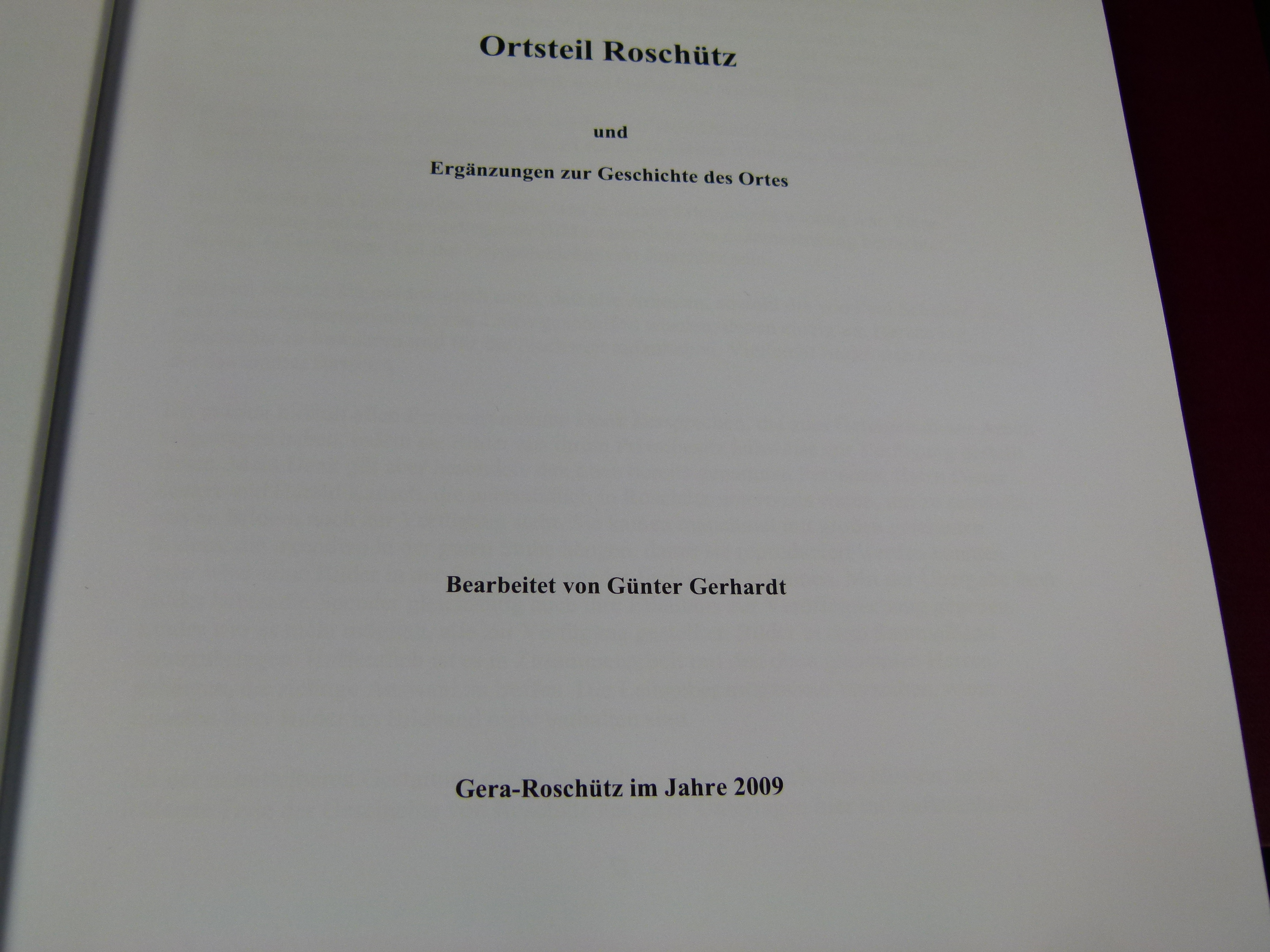 Roschuetz Bilder Chronik Teil 1 und 2 Raritaeten