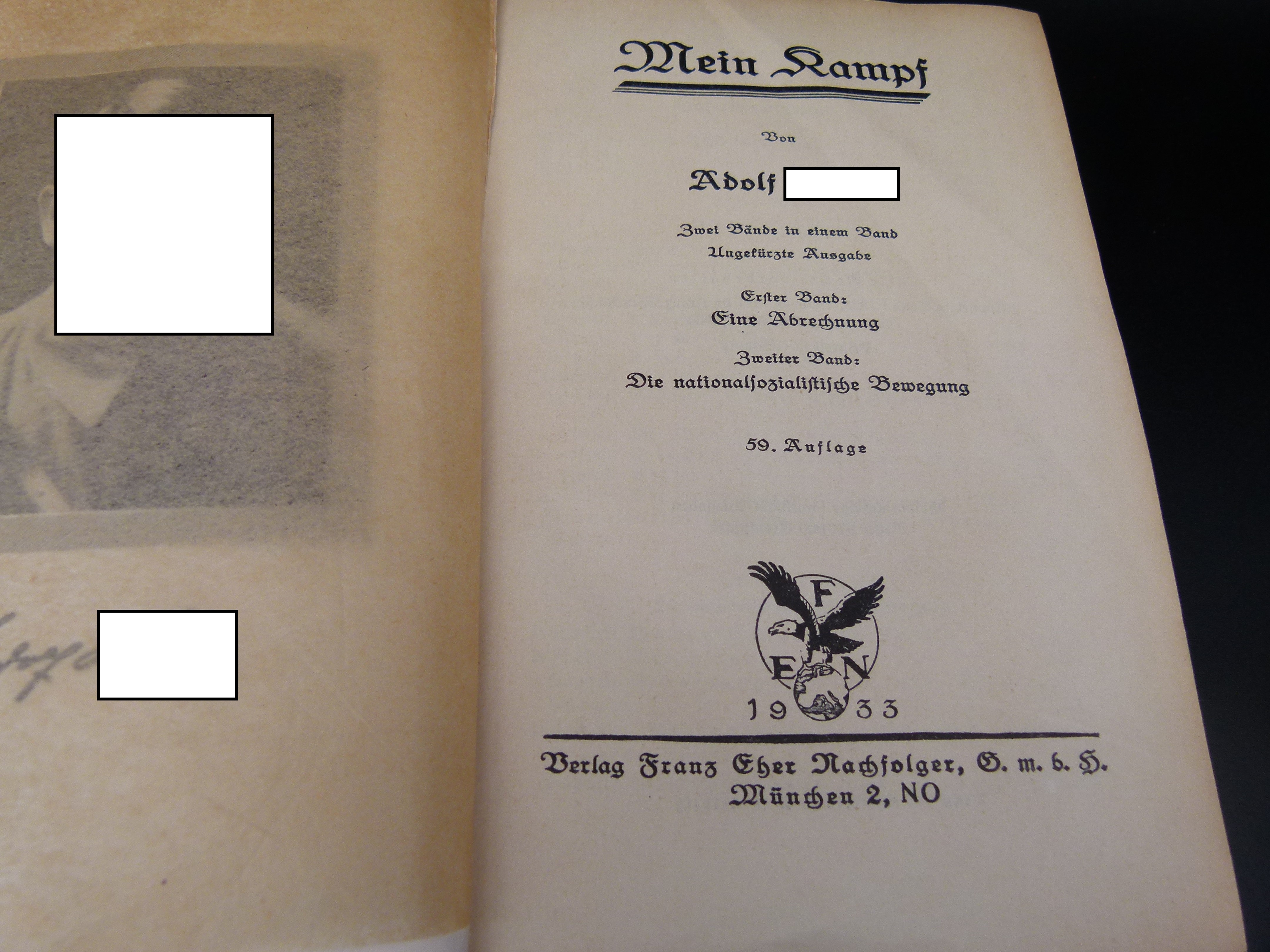Adolf Hitler Mein Kampf Volksausgabe 1933