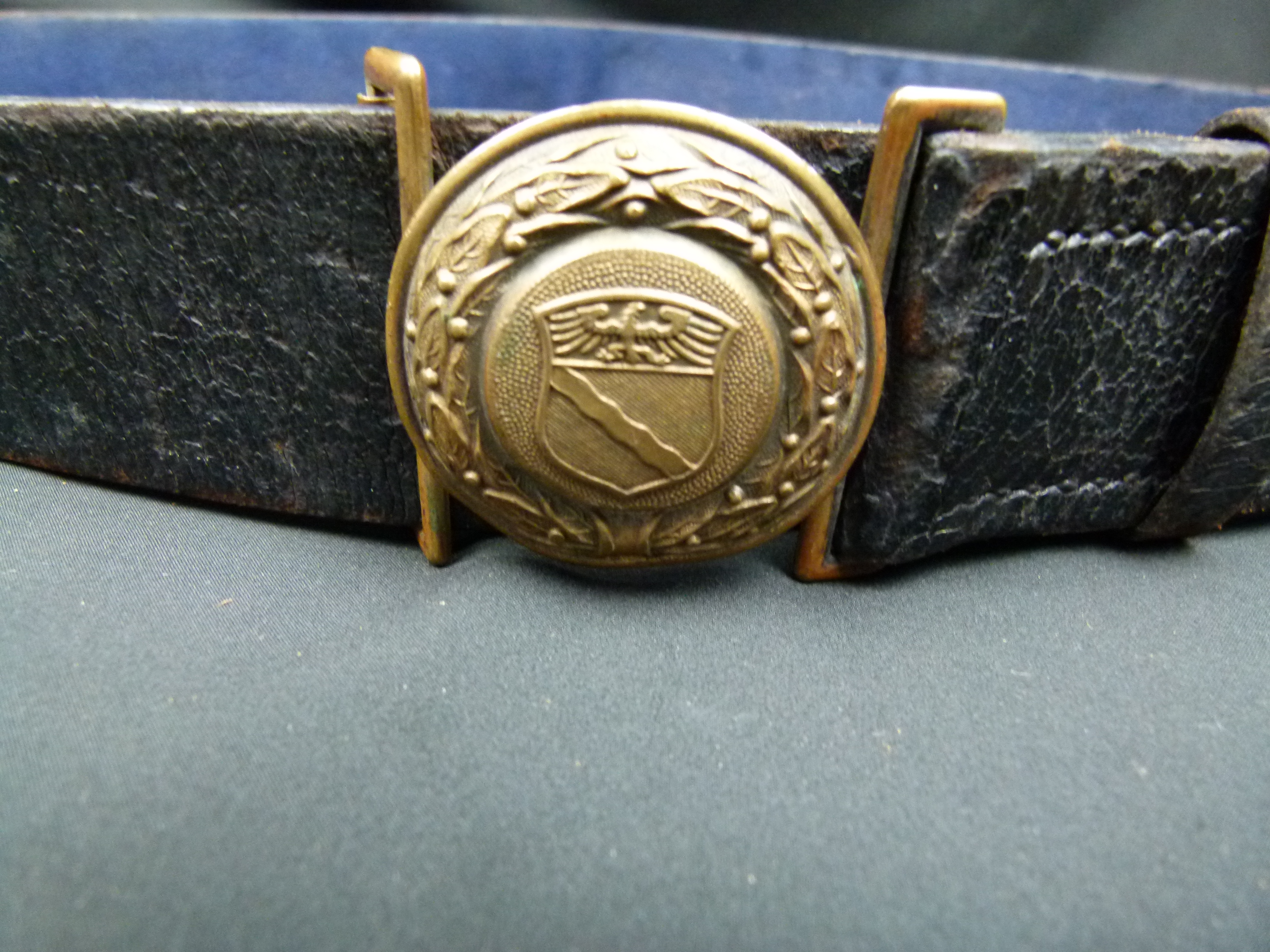 Feldbinde Provinz Sachsen mit Feuerwehr Riemen