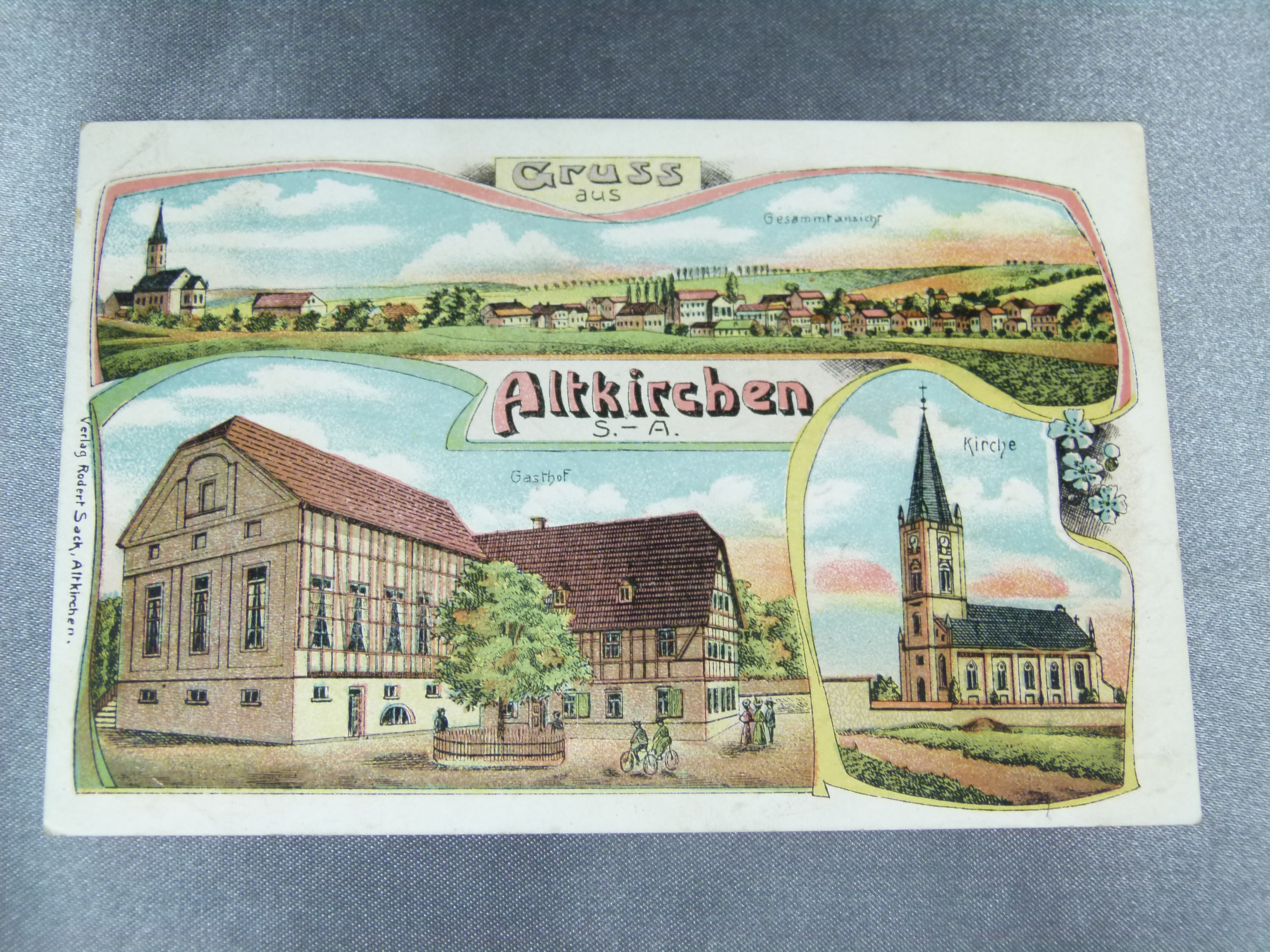 Ansichtskarte AK Gruss aus Altkrichen S.-A. gelaufen (2)