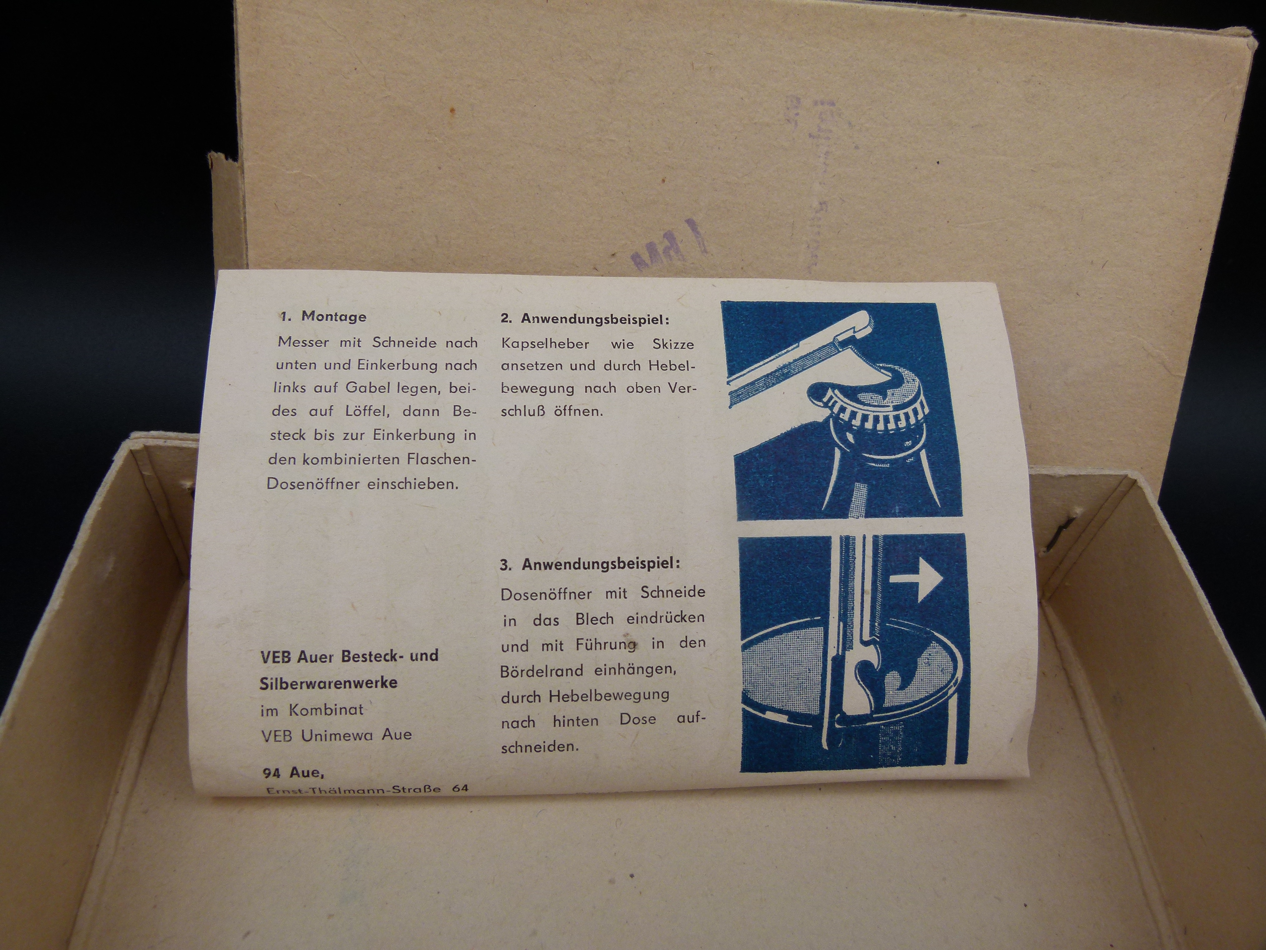 MDI Feldbesteck in original Karton MDI unbenutzt