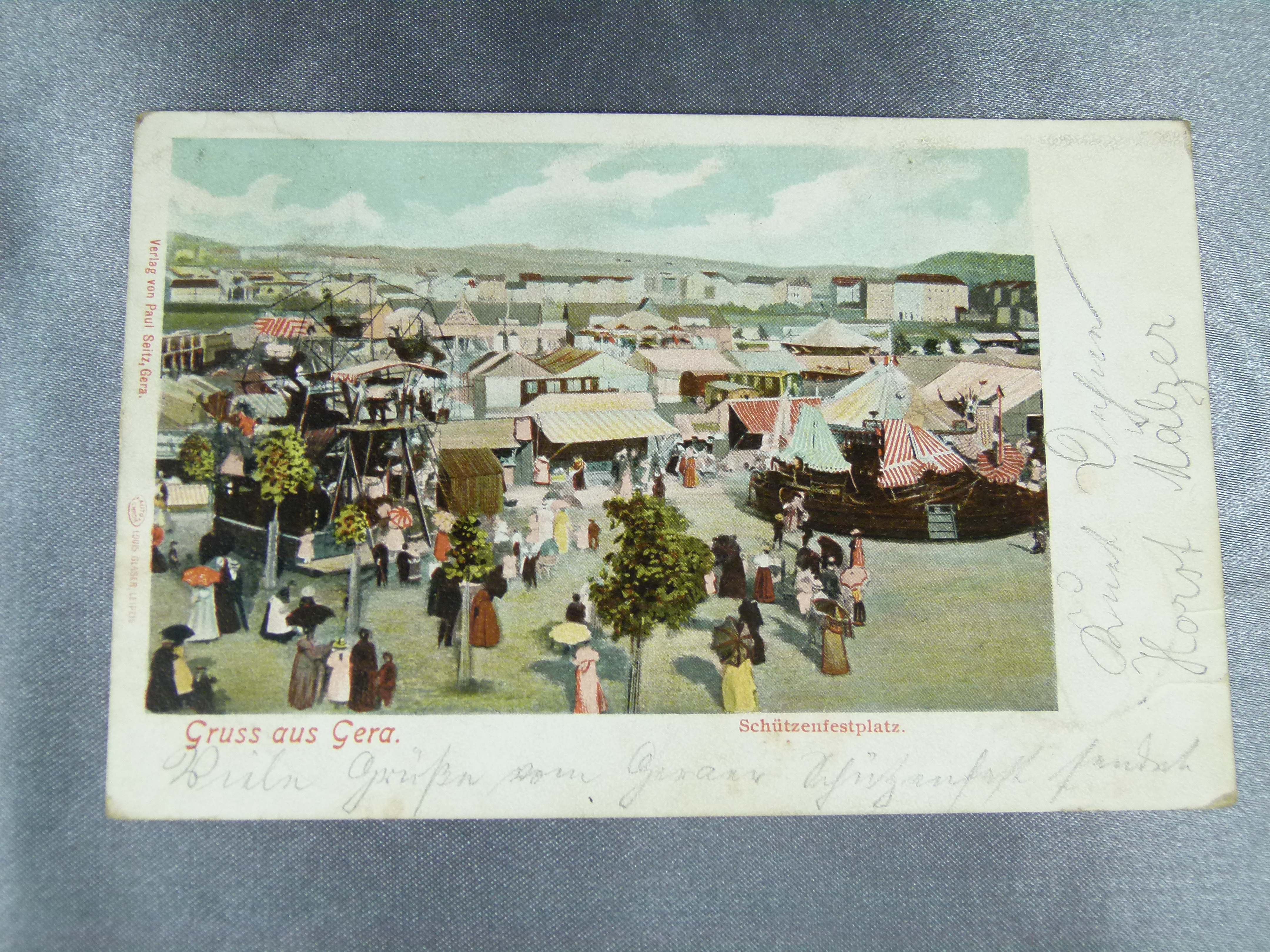 Ansichtskarte AK Gruss aus Gera Schützenfestplatz