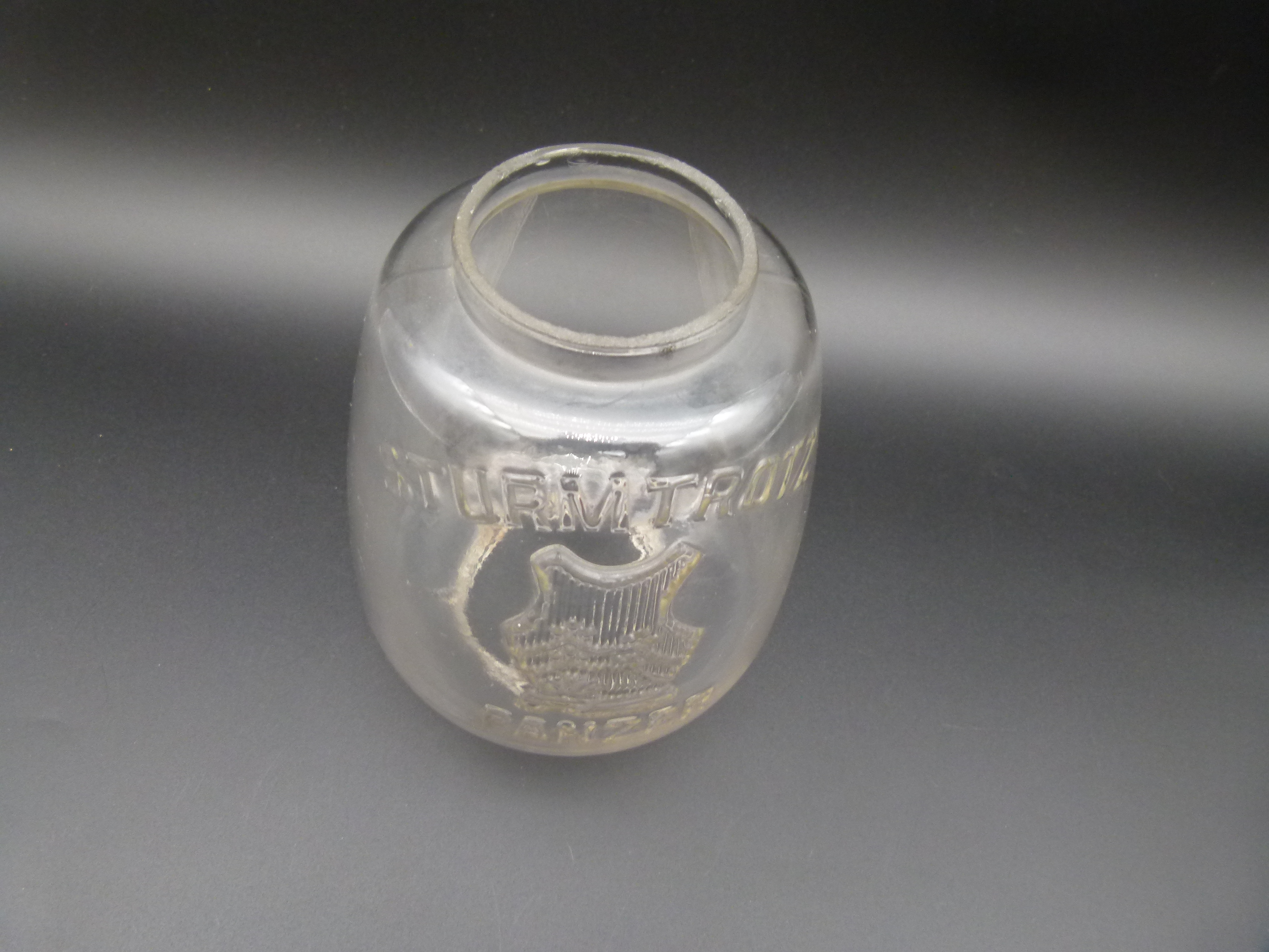 Panzer Sturmtrotz Glas fuer KuT Laterne Petroleum