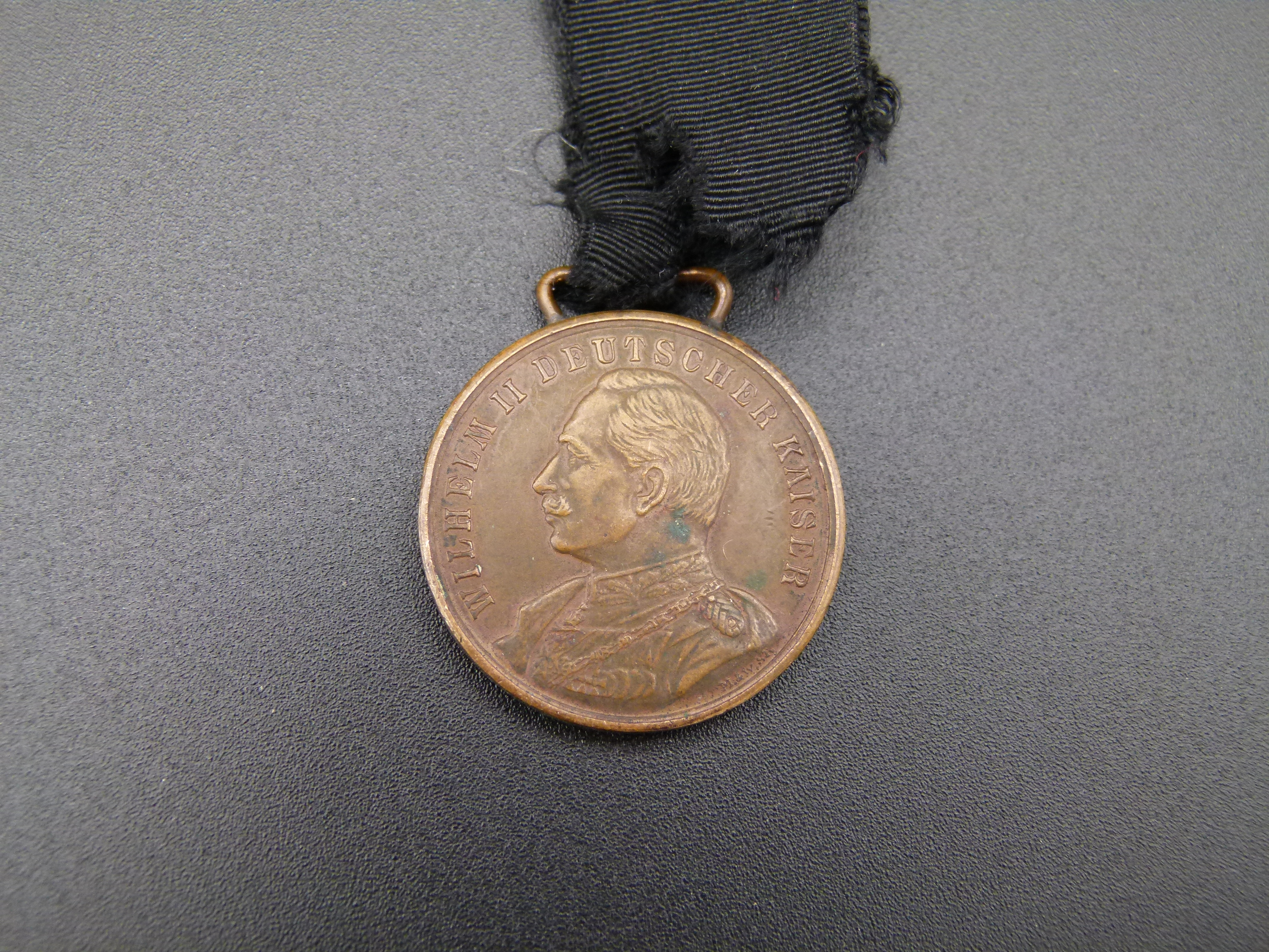 Medaille Kaiser Wilhelm Bierzipfel Auflage emailliert 