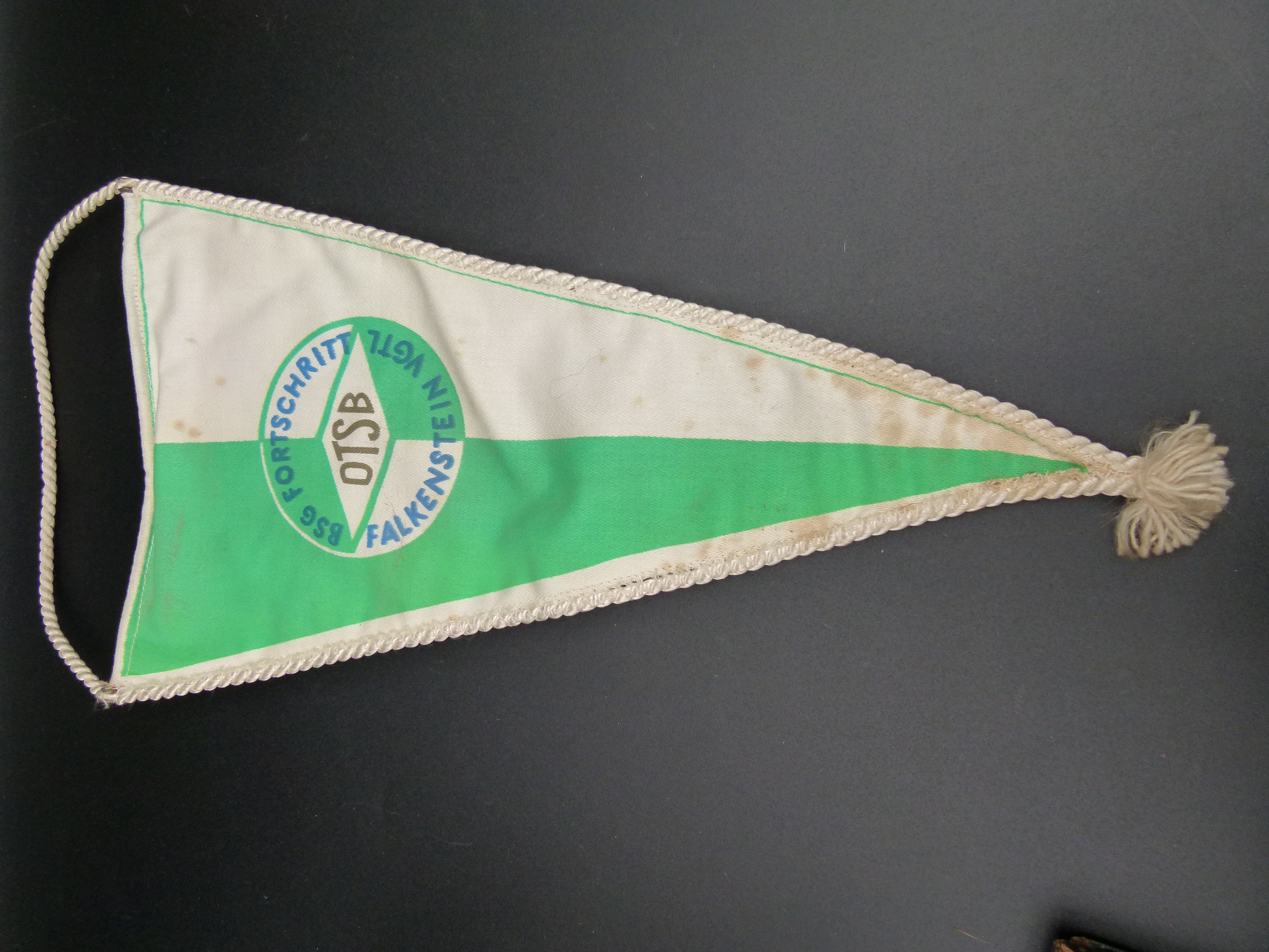 DDR Fußball Wimpel BSG Fortschritt Falkenstein