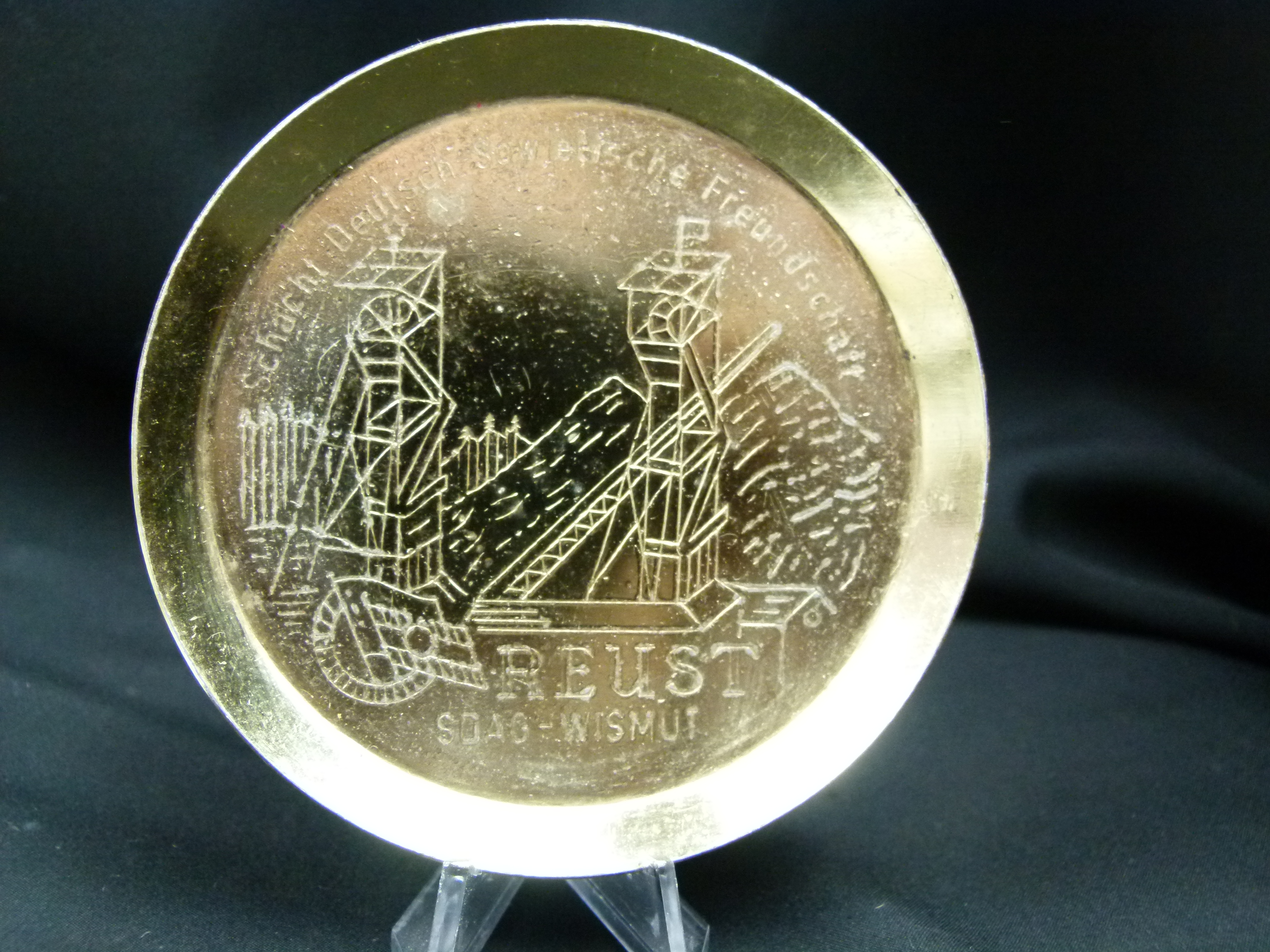 SDAG Wismut Bergbaubetrieb Reust Untersetzer 