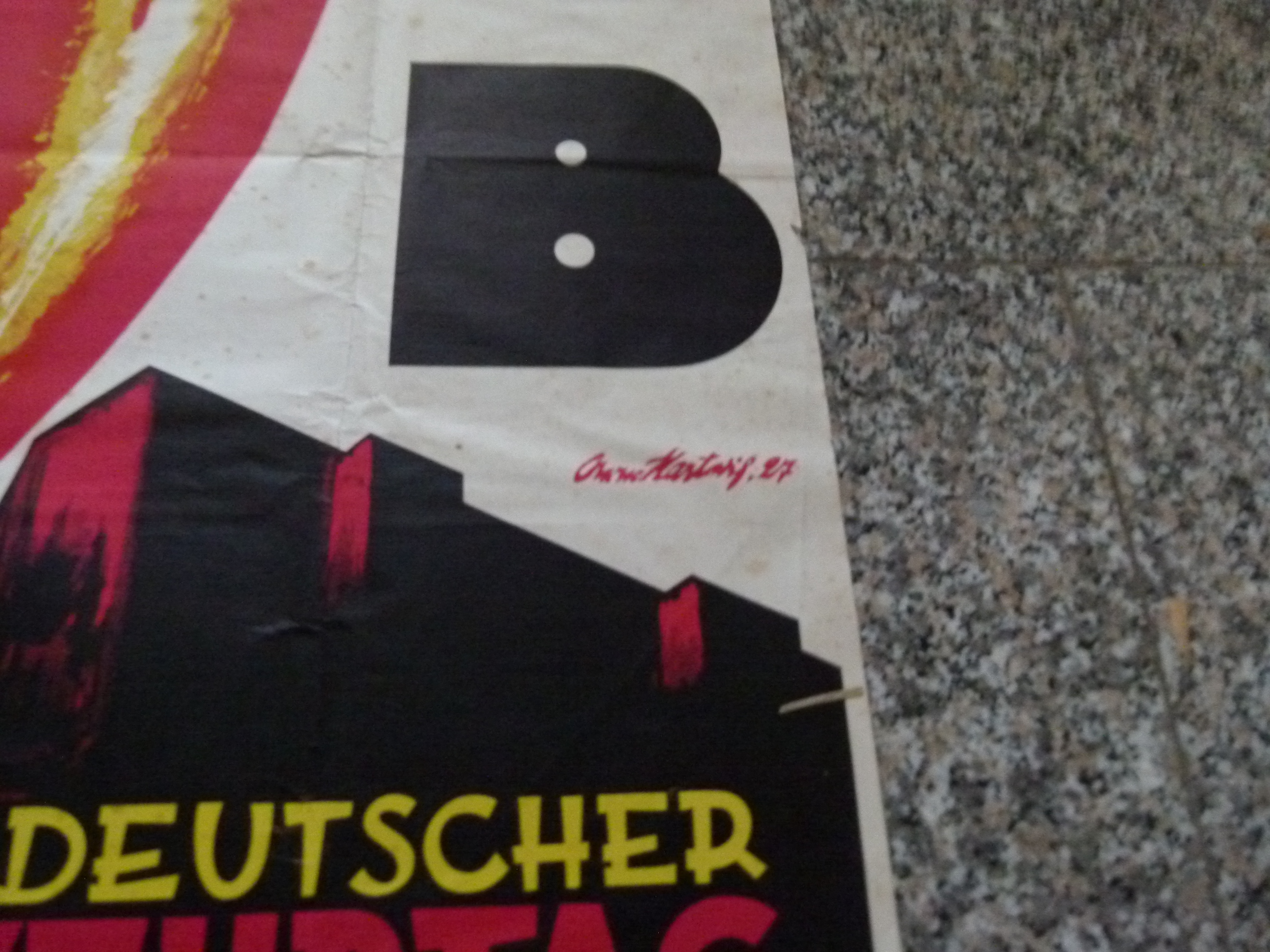 Plakat Deutscher Feuerwehrtag 1928 Breslau