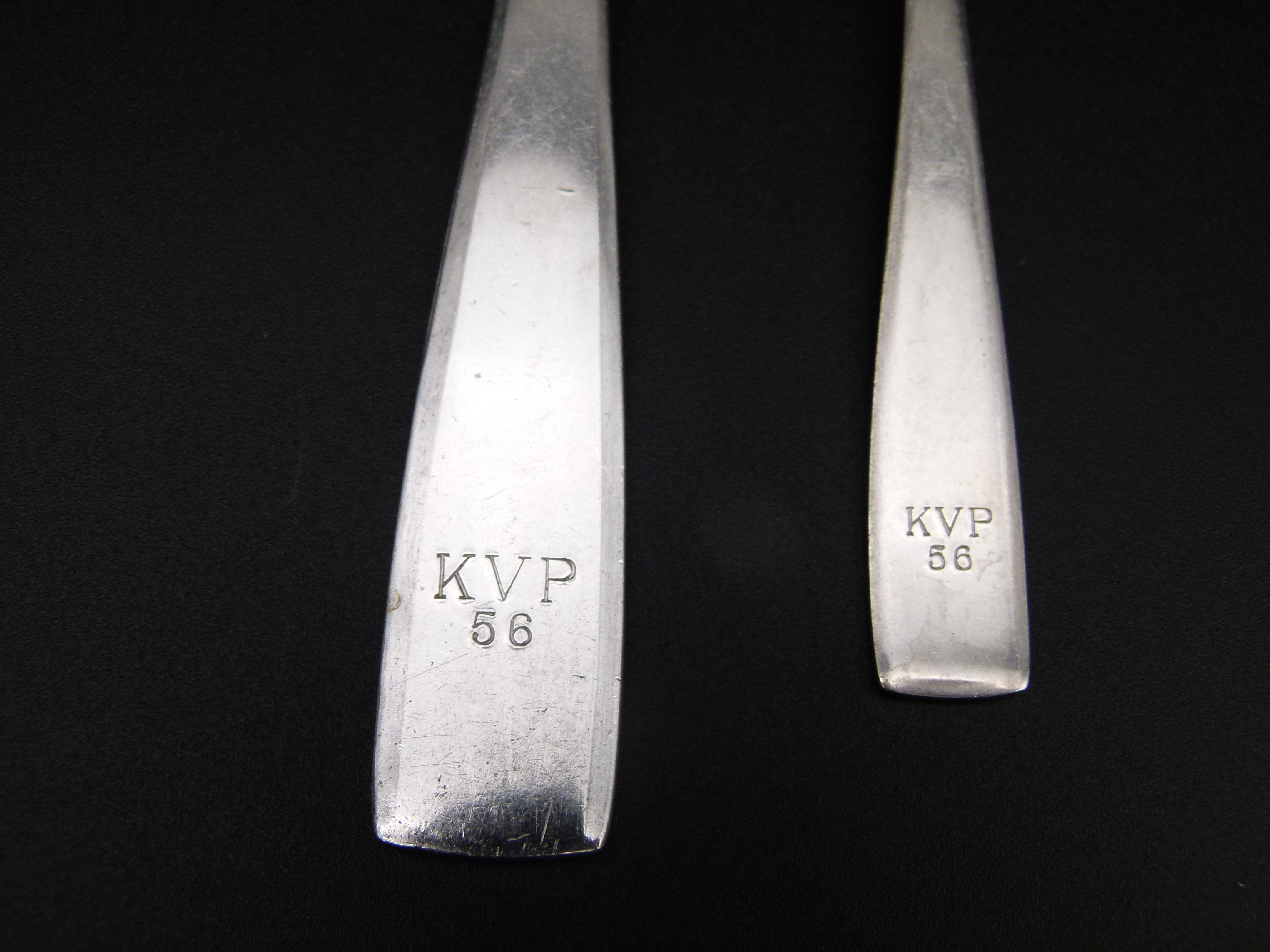 KVP Kantinenbesteck 1956 Gabel und kleiner Loeffel