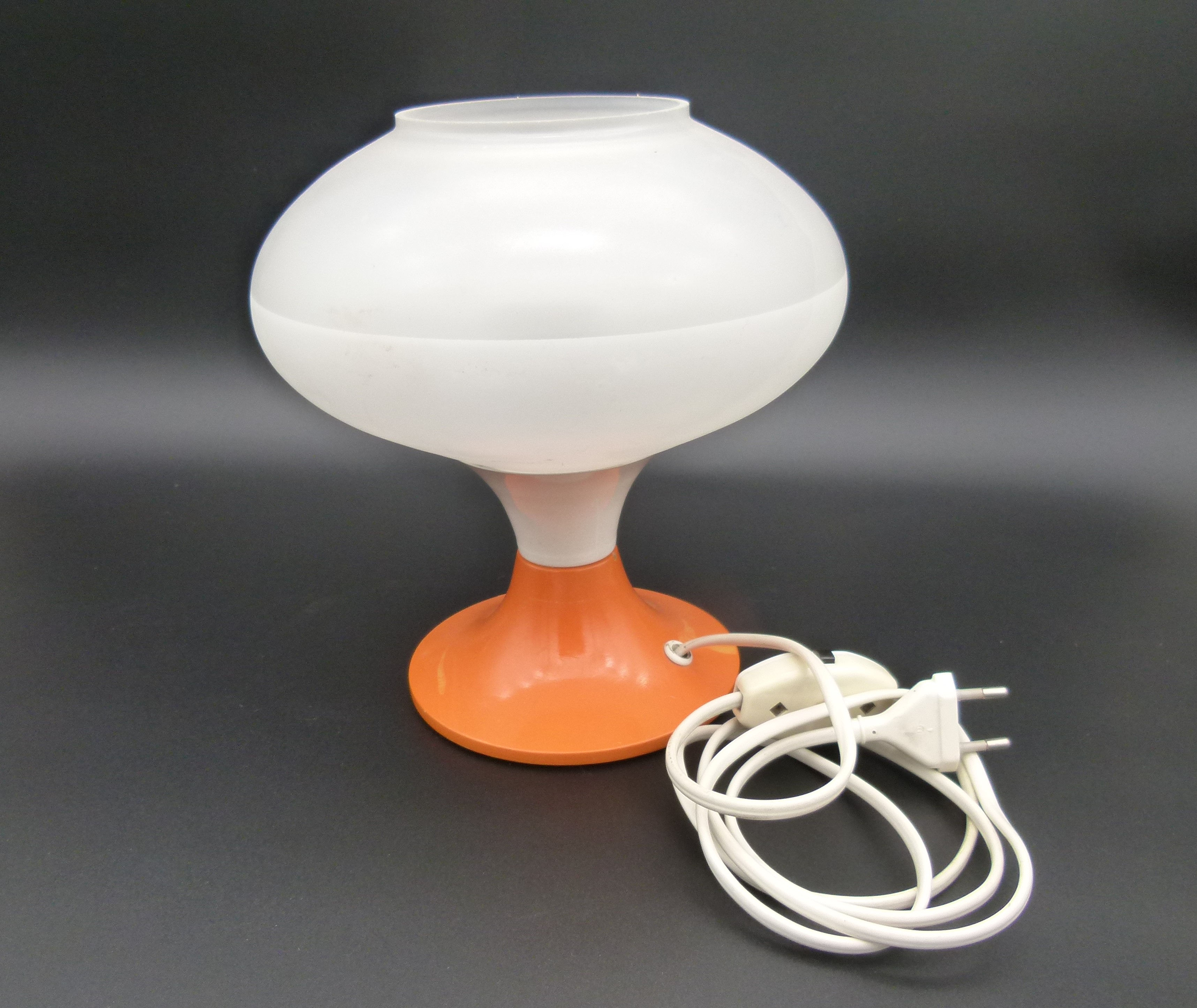 Space Age Ufo Tischlampe Orange 60er 70er