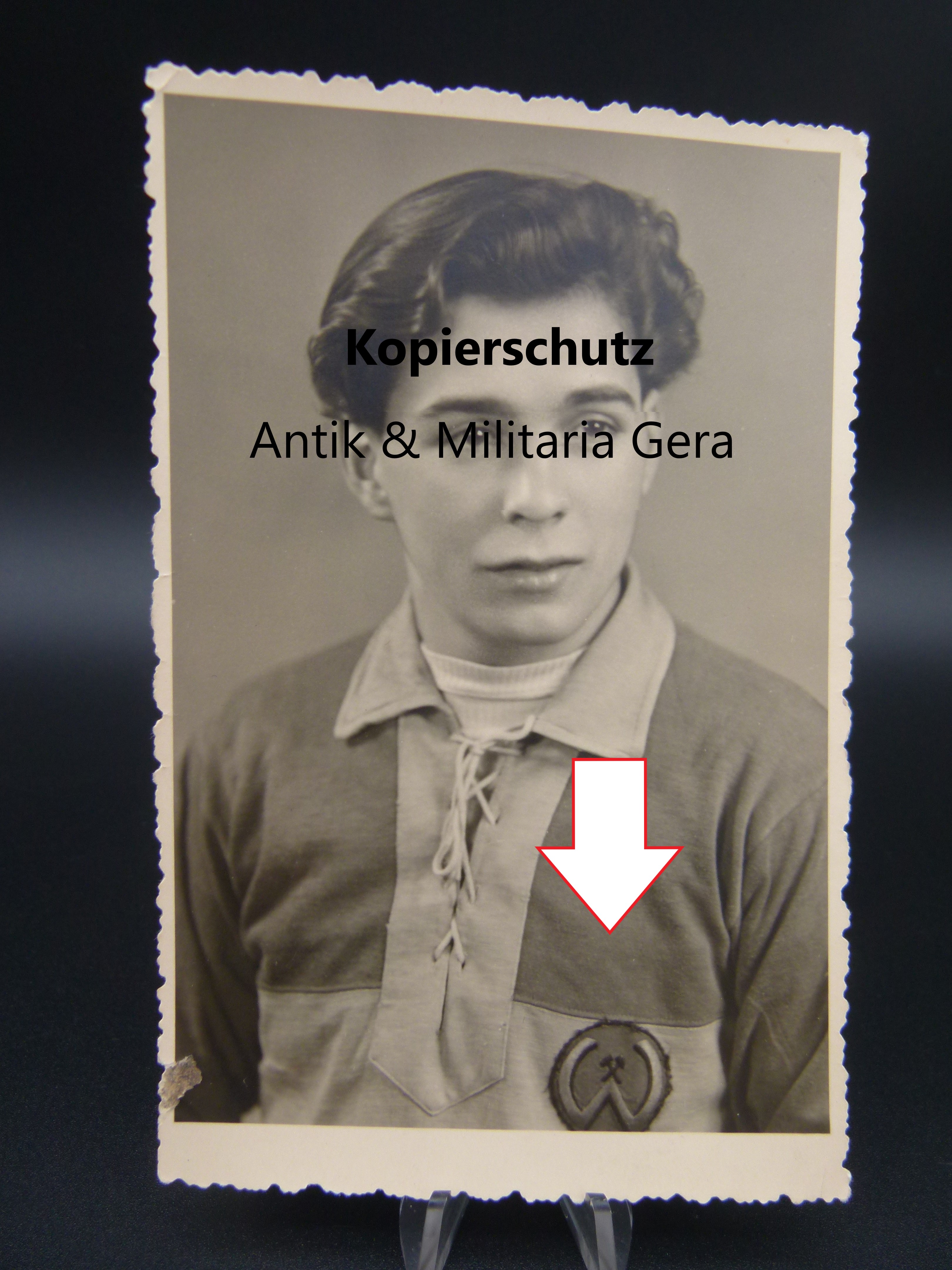 Studioportrait Fußballer Wismut Ronneburg 1960