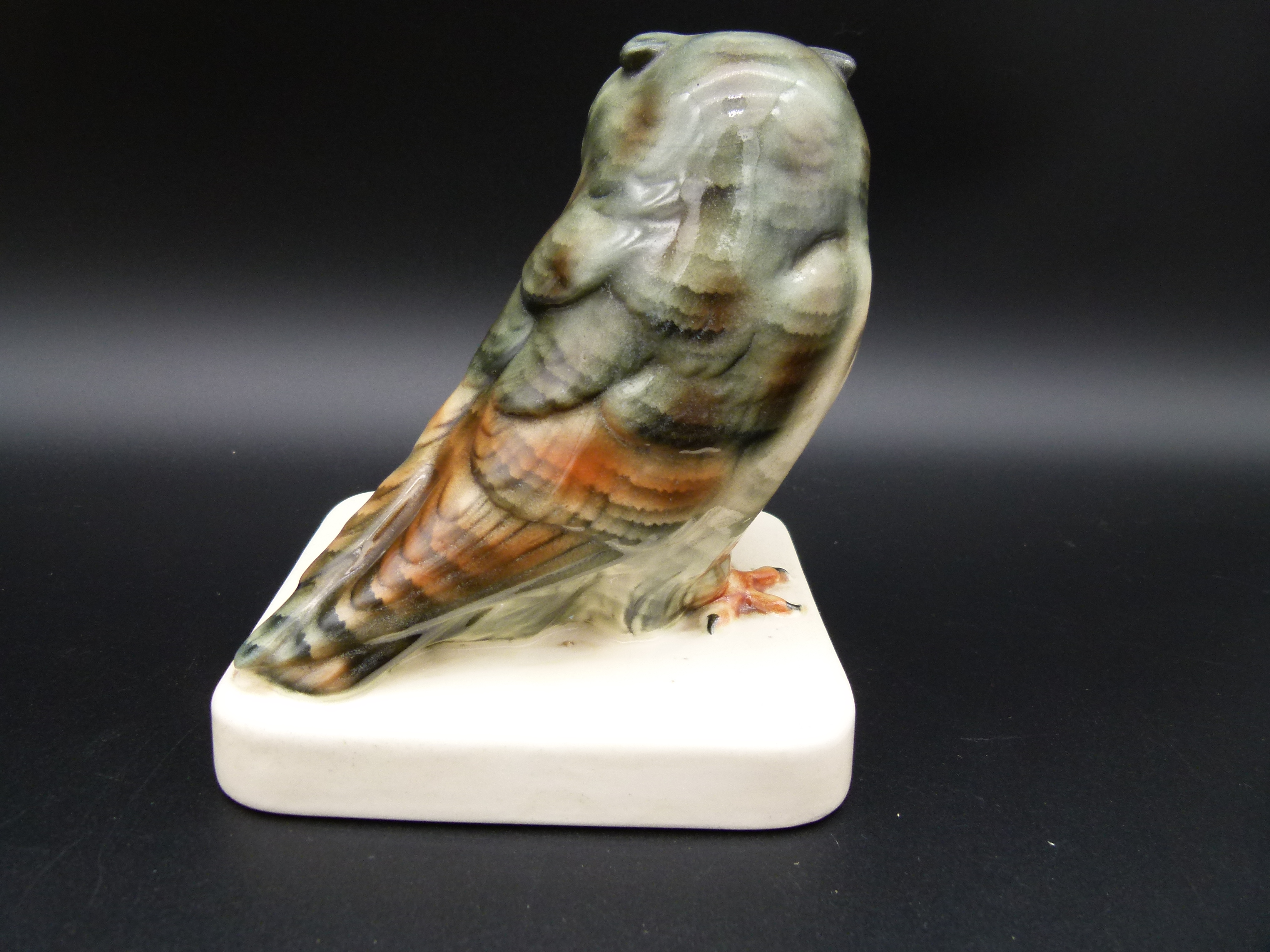 Seltene Porzellan Figur Eule Schaefer und Vater