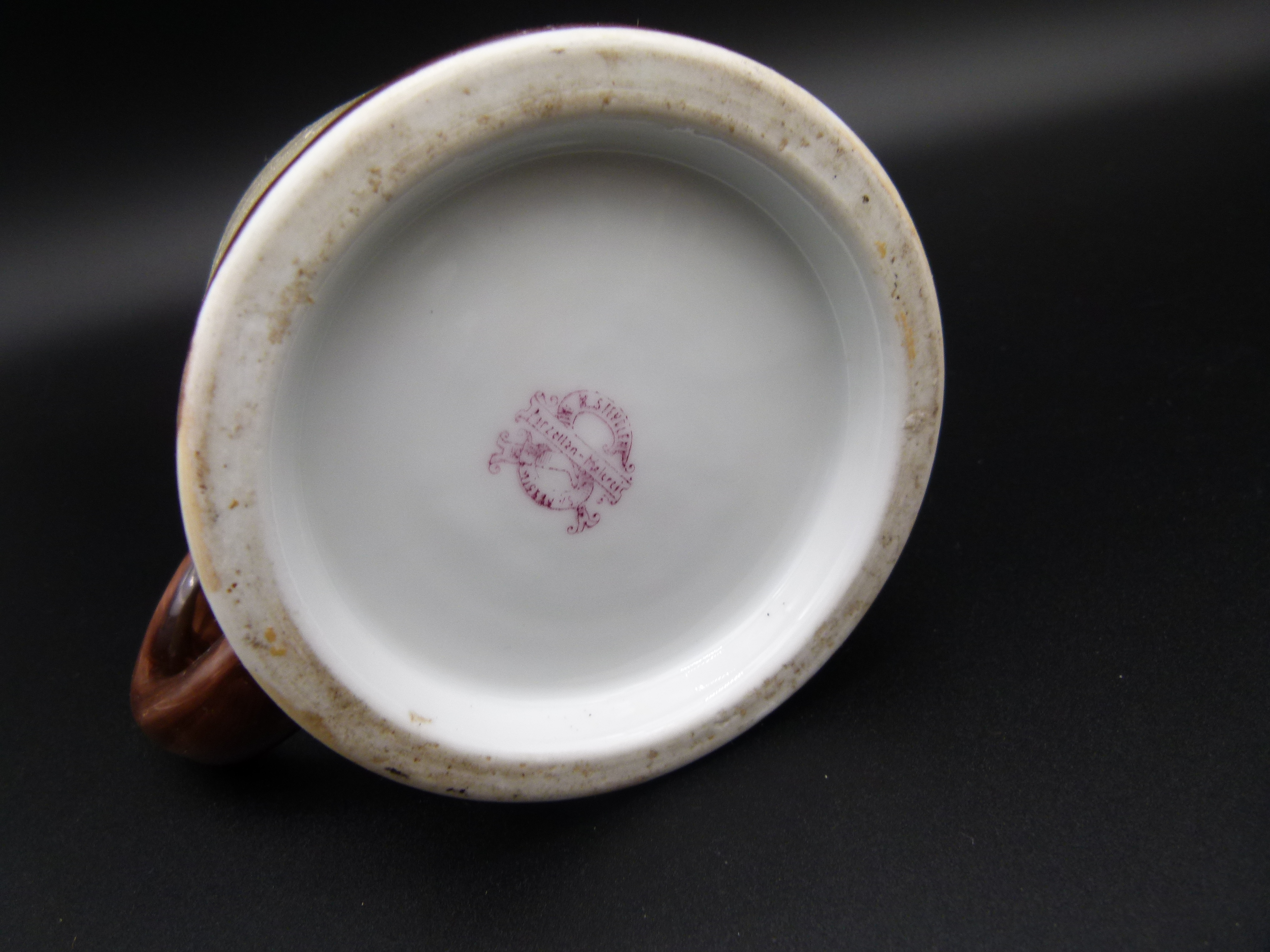 Antiker Bierkrug Glueck Auf Ausstellung 1906 Zwickau