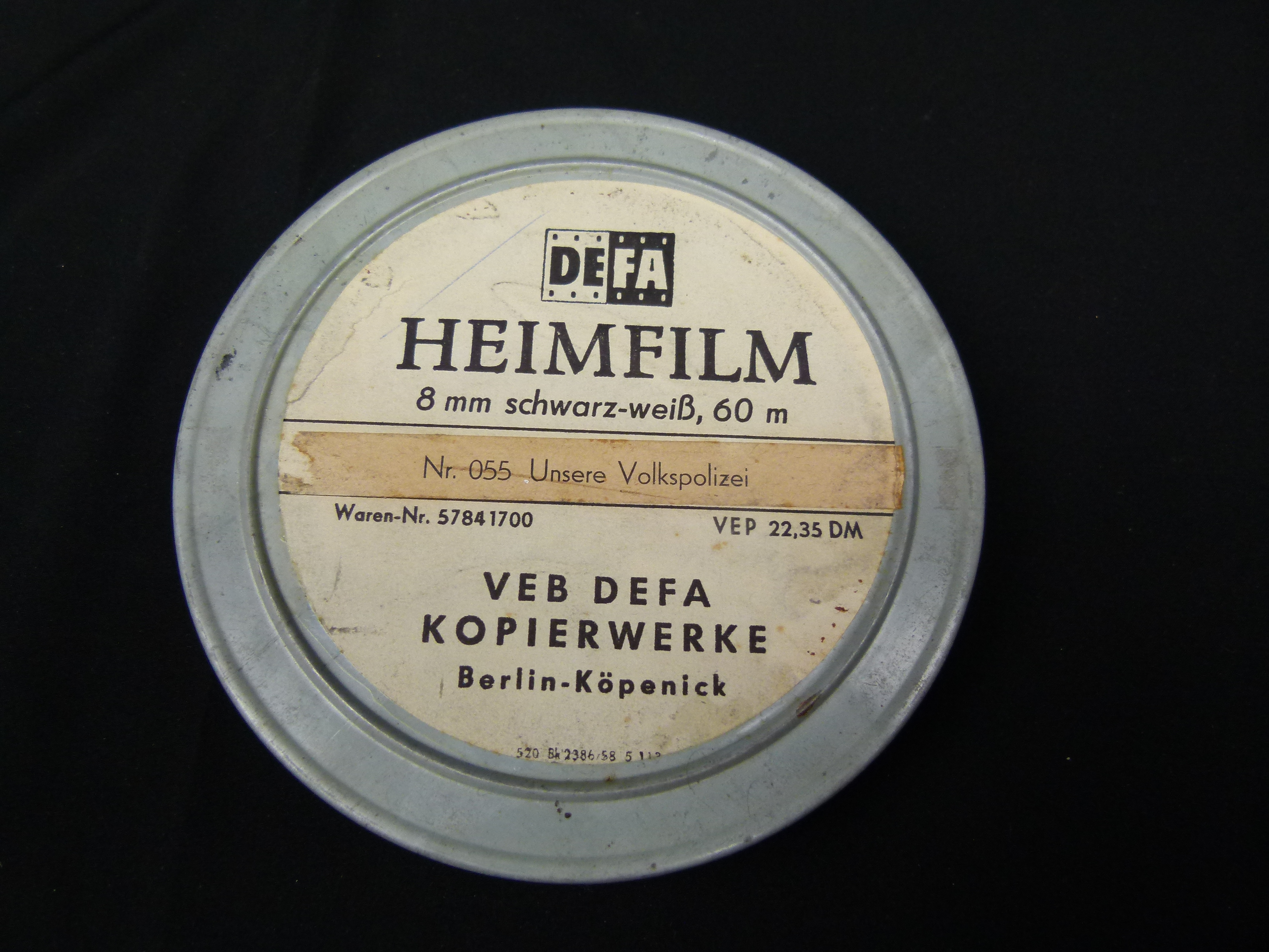 Defa 8 mm Film Unsere Volkspolizei
