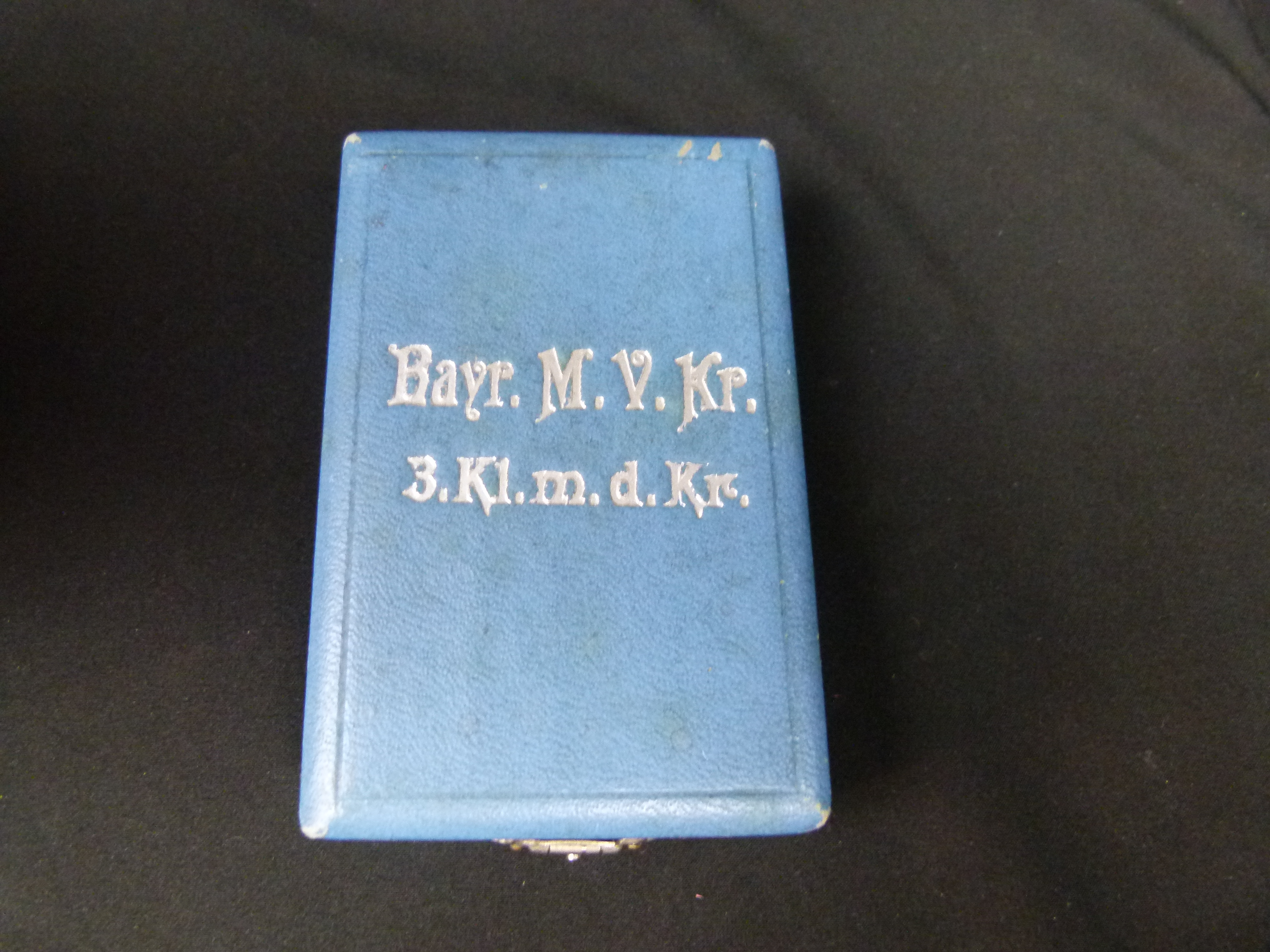 Etui Bay. M. Verd. Kreuz 3.Klasse mit der Krone