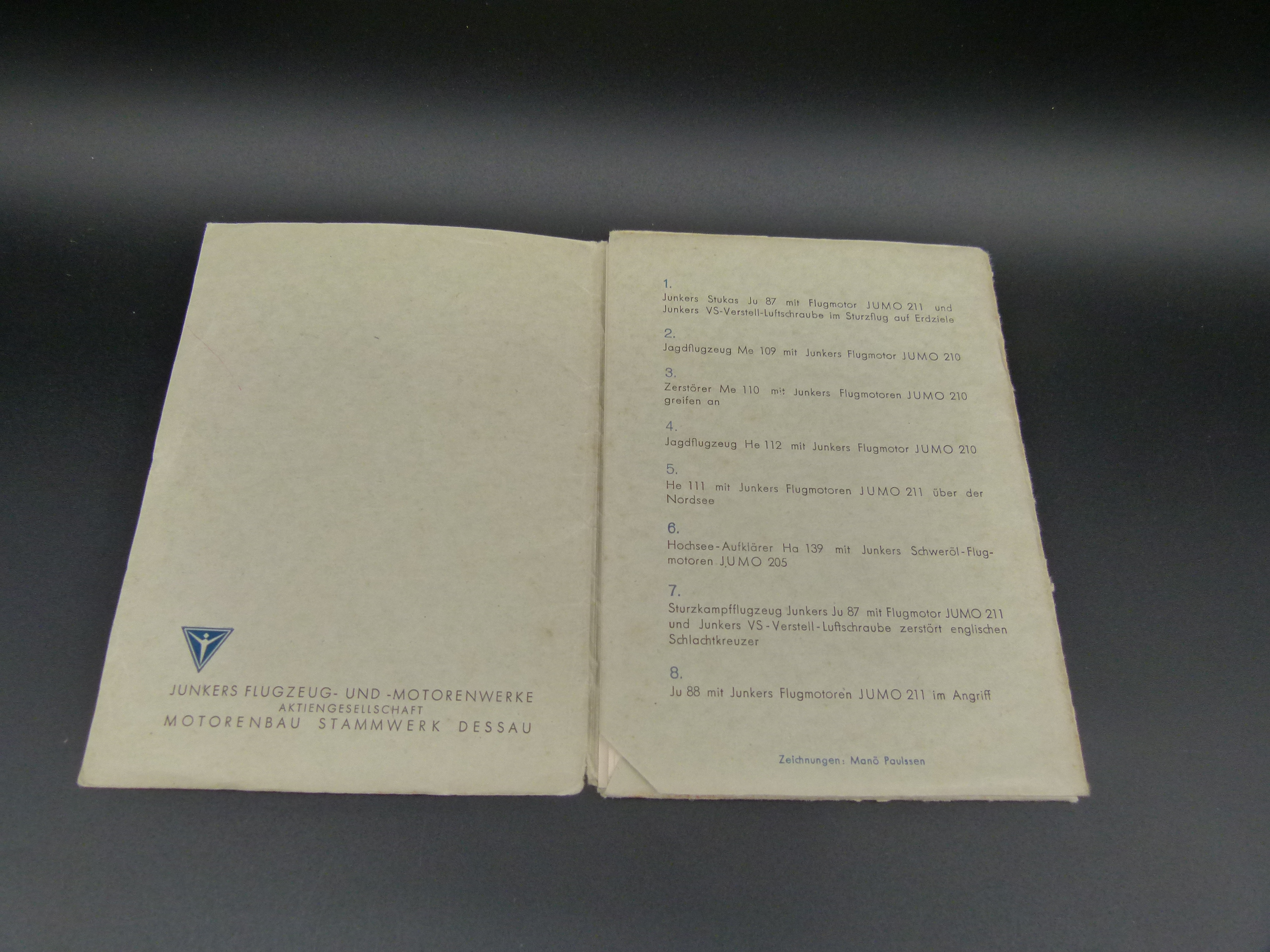 Junkers Motoren im Einsatz Luftwaffe 8 Karten