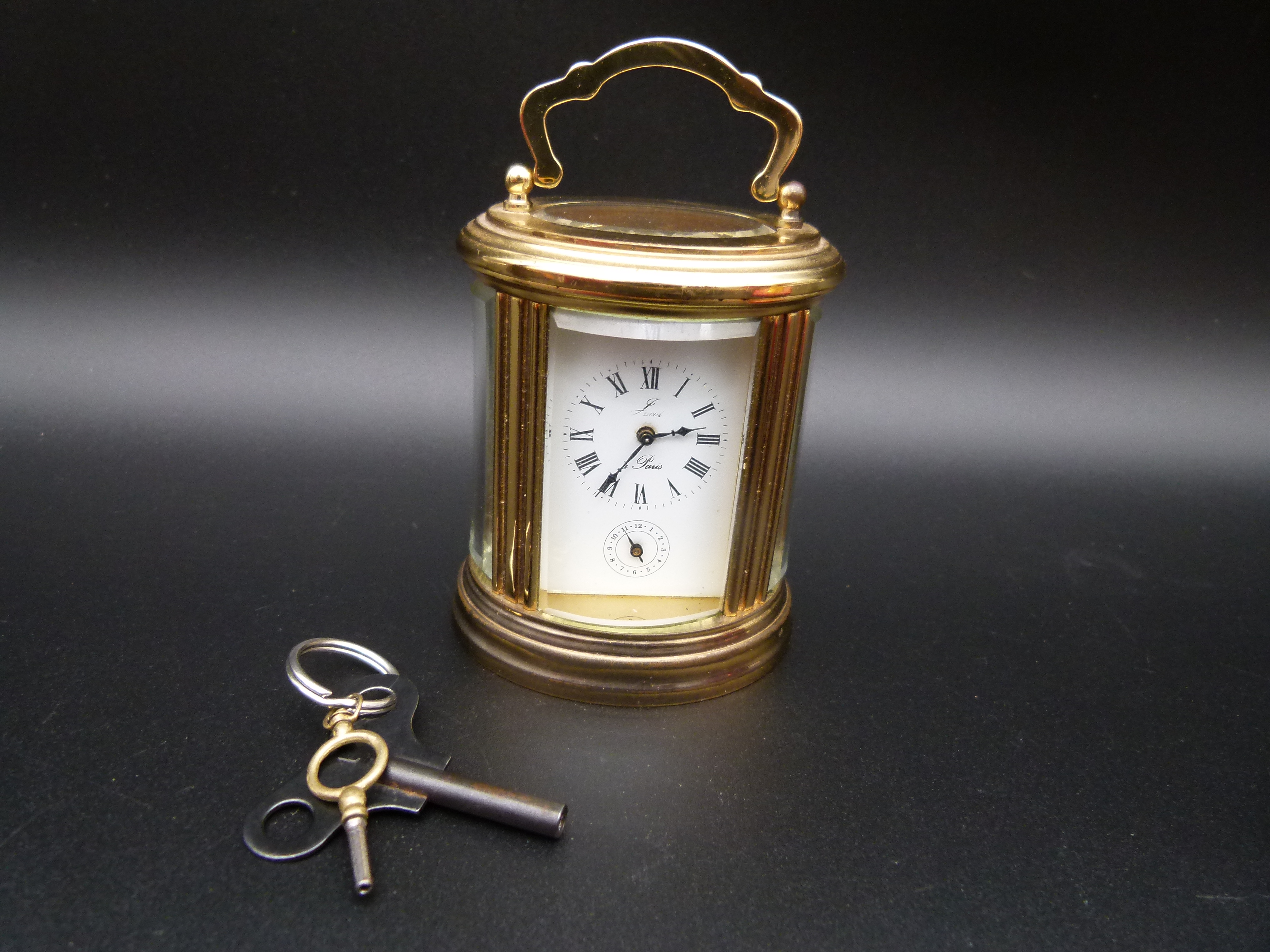Franzoesische Reiseuhr Paris mit Wecker
