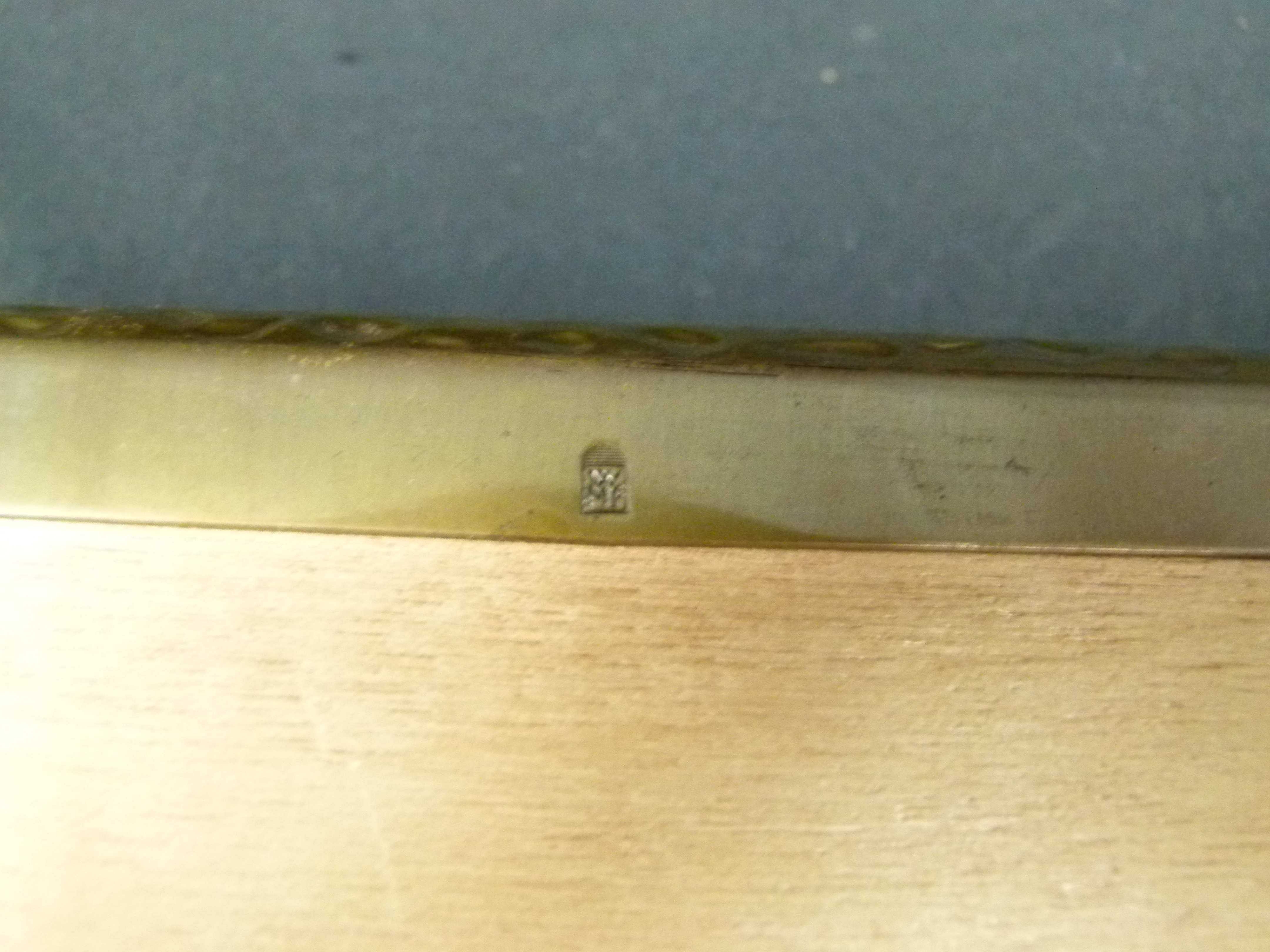 WMF Art Deco Messingschatulle Bienenkorbmarke