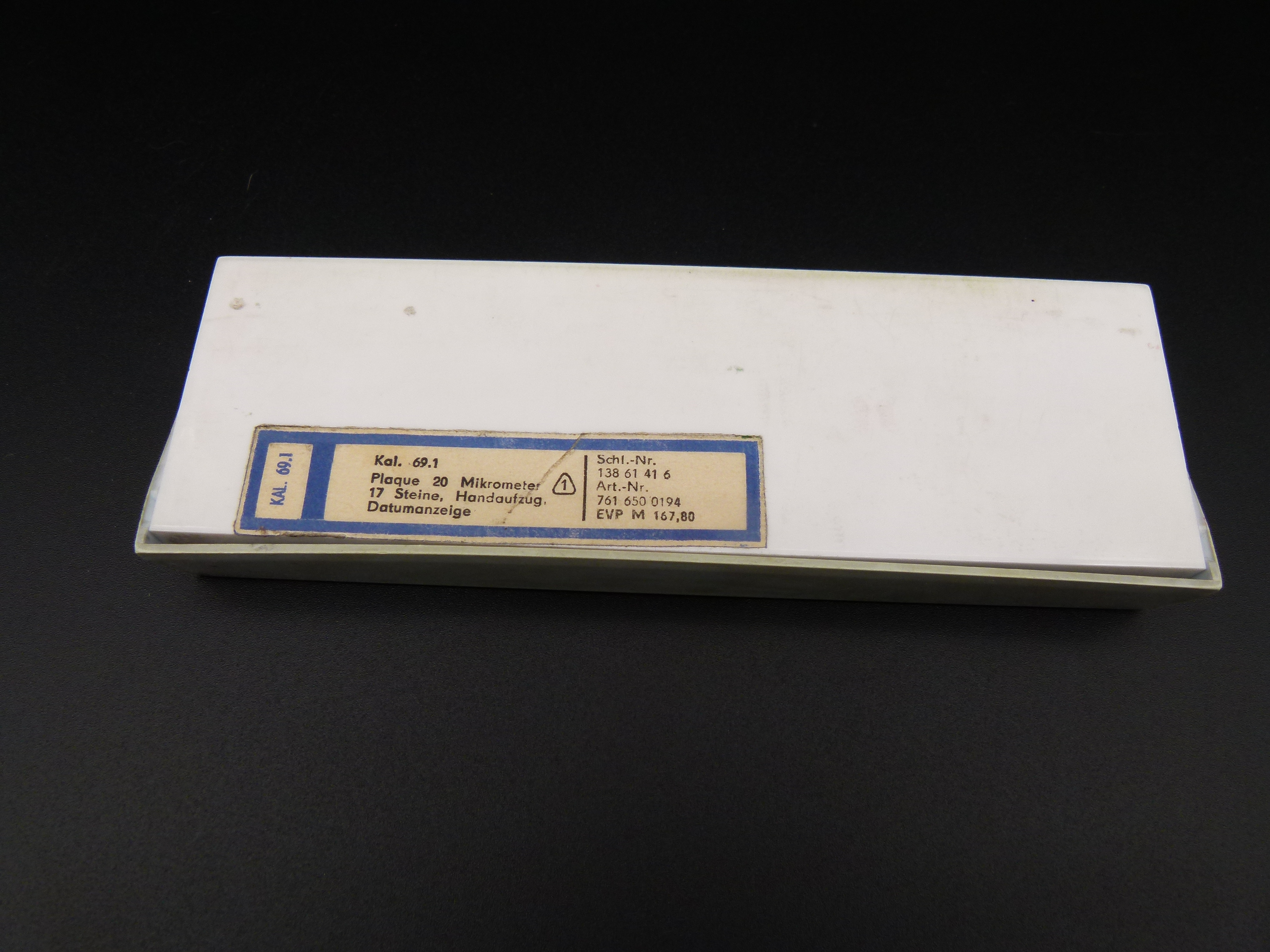  Original Glashuette Uhren Etui Kaliber 69.1 