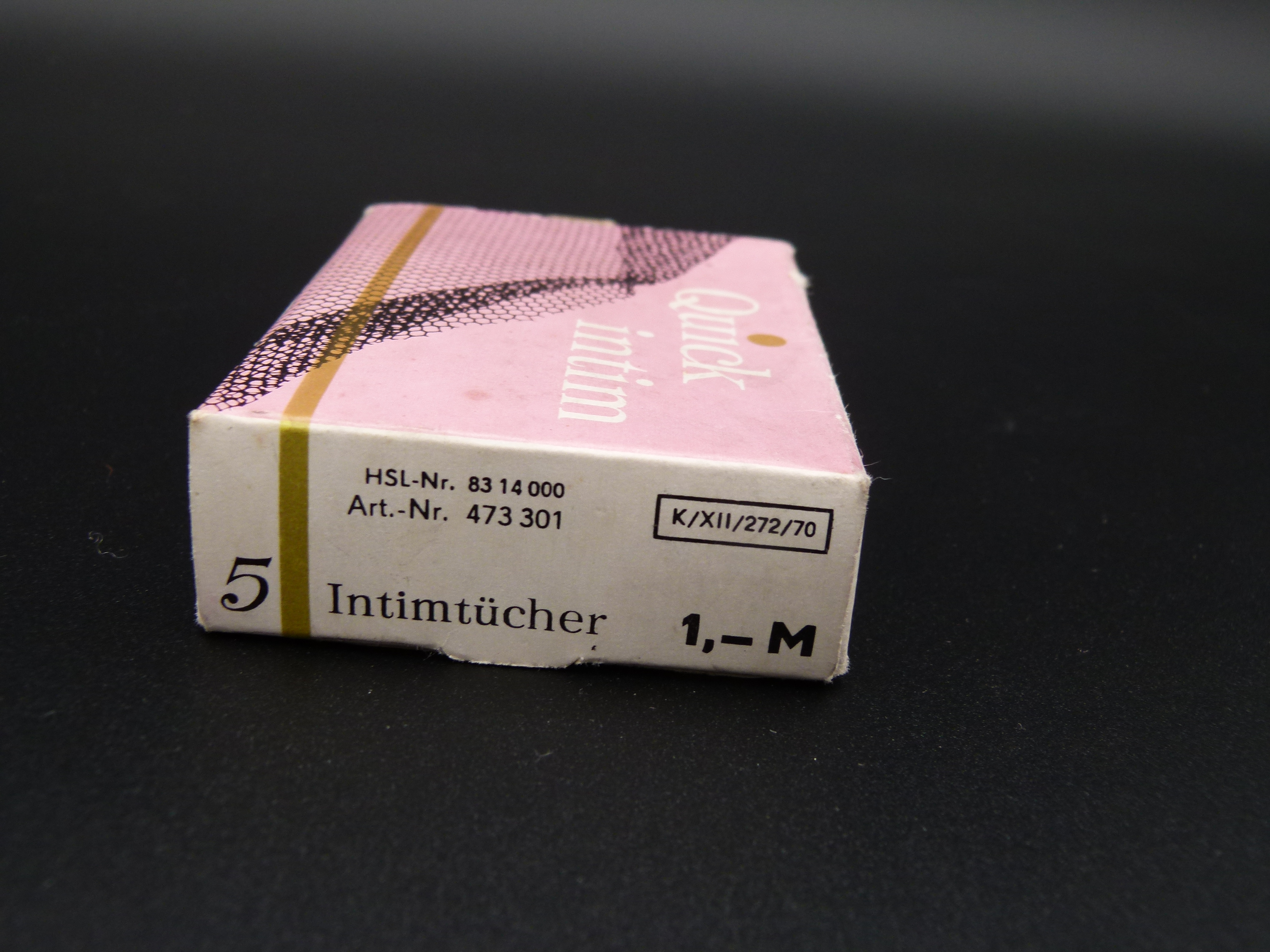 Quick Intim Intimtuecher in OVP DDR Ware