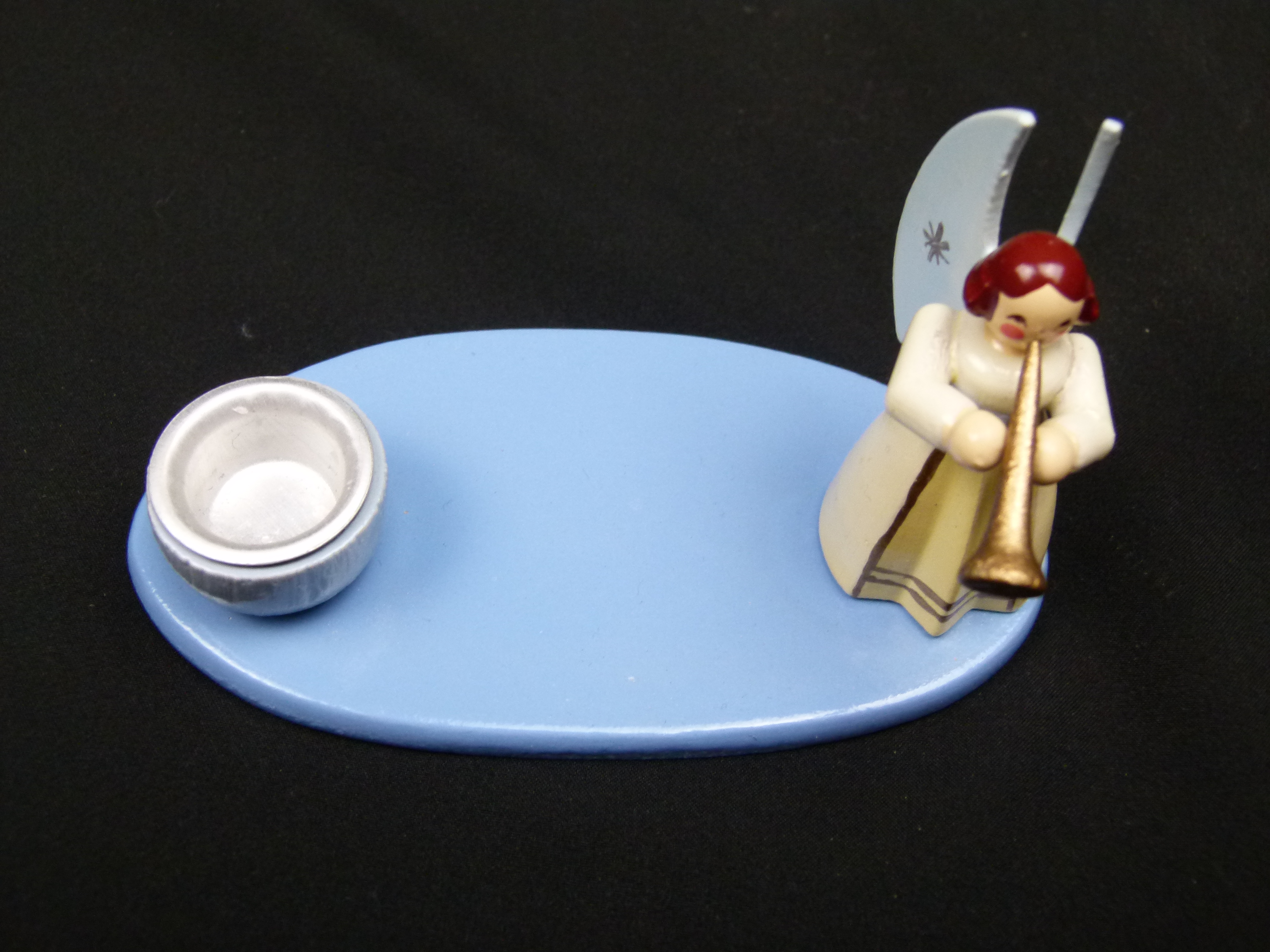 Traumhafter Engel Kerzenhalter in OVP Erzgebirge 