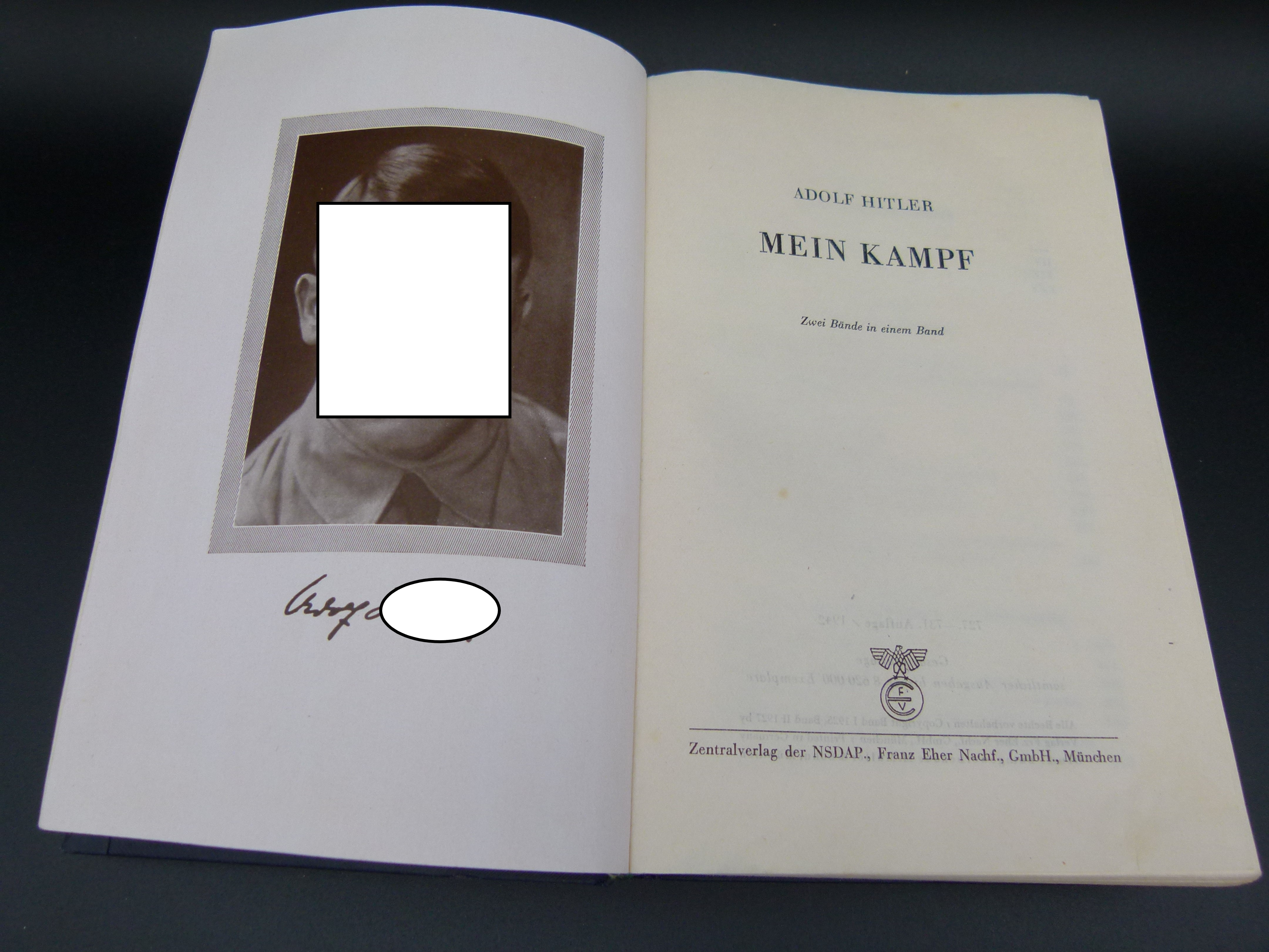 Adolf Hitler Mein Kampf Volksausgabe mit Umschlag