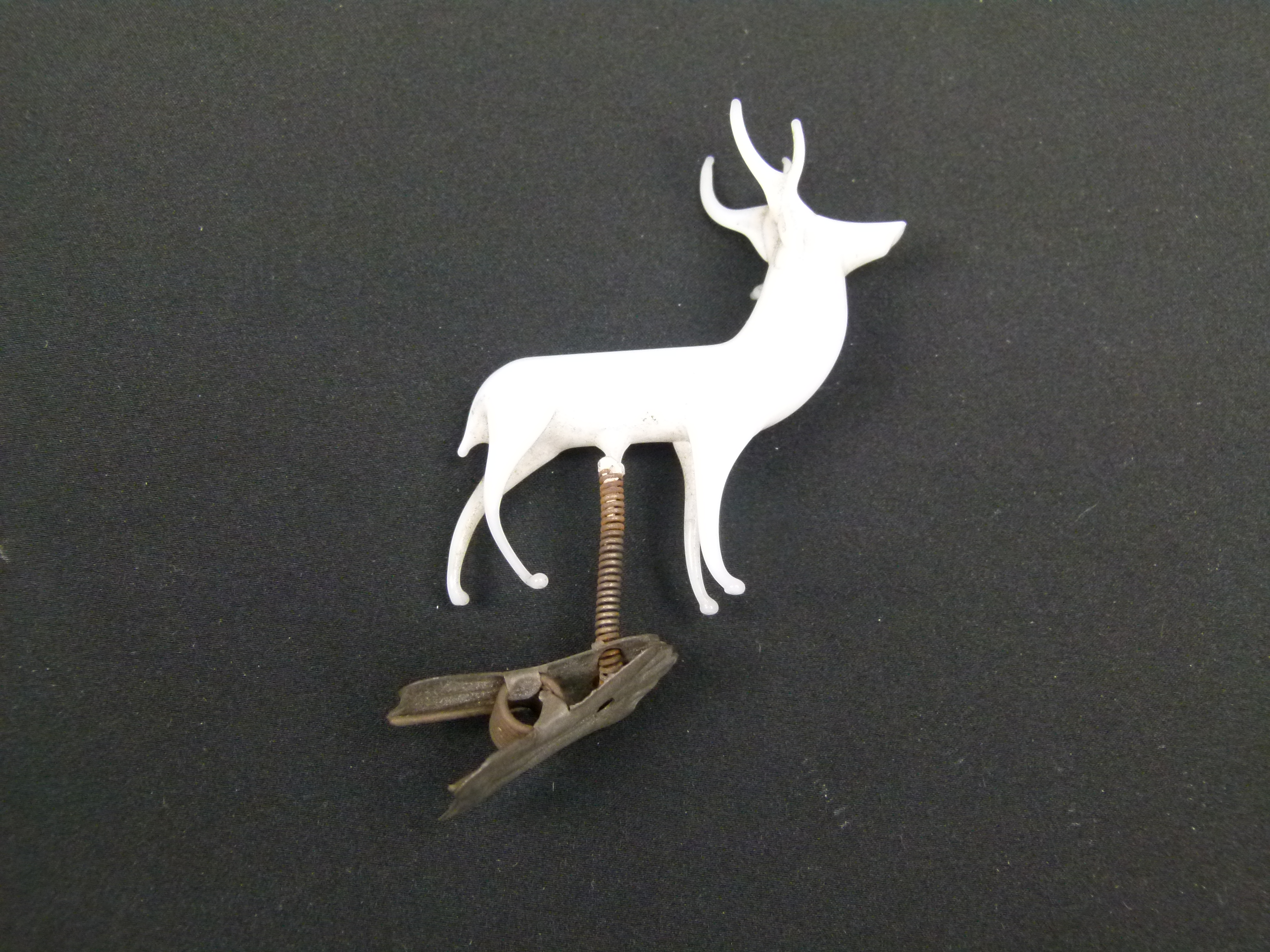 Antiker Christbaumschmuck Hirsch Lauscha Glas