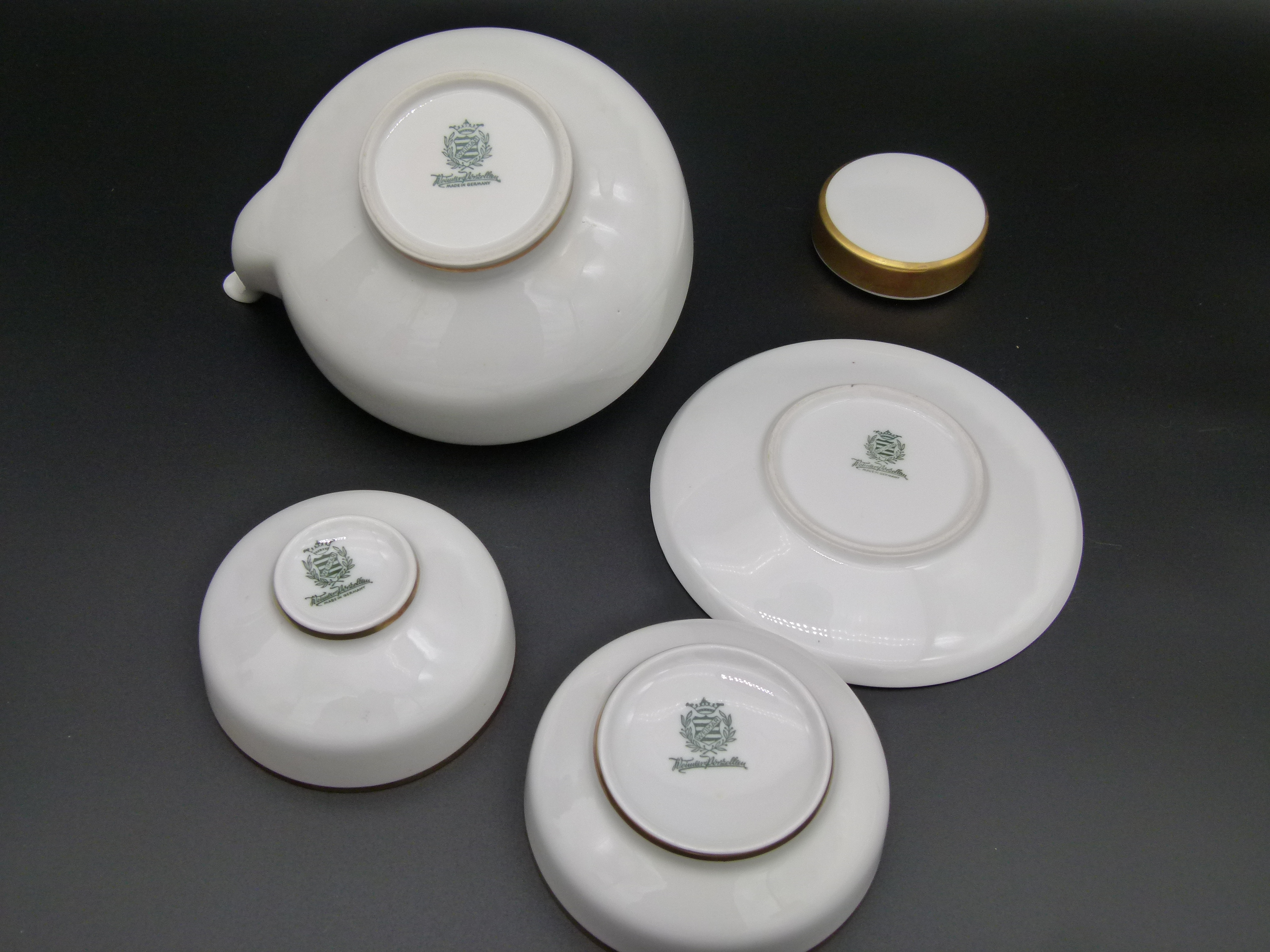 Teeservice Exquisit Designer Peter Smalun Weimar 