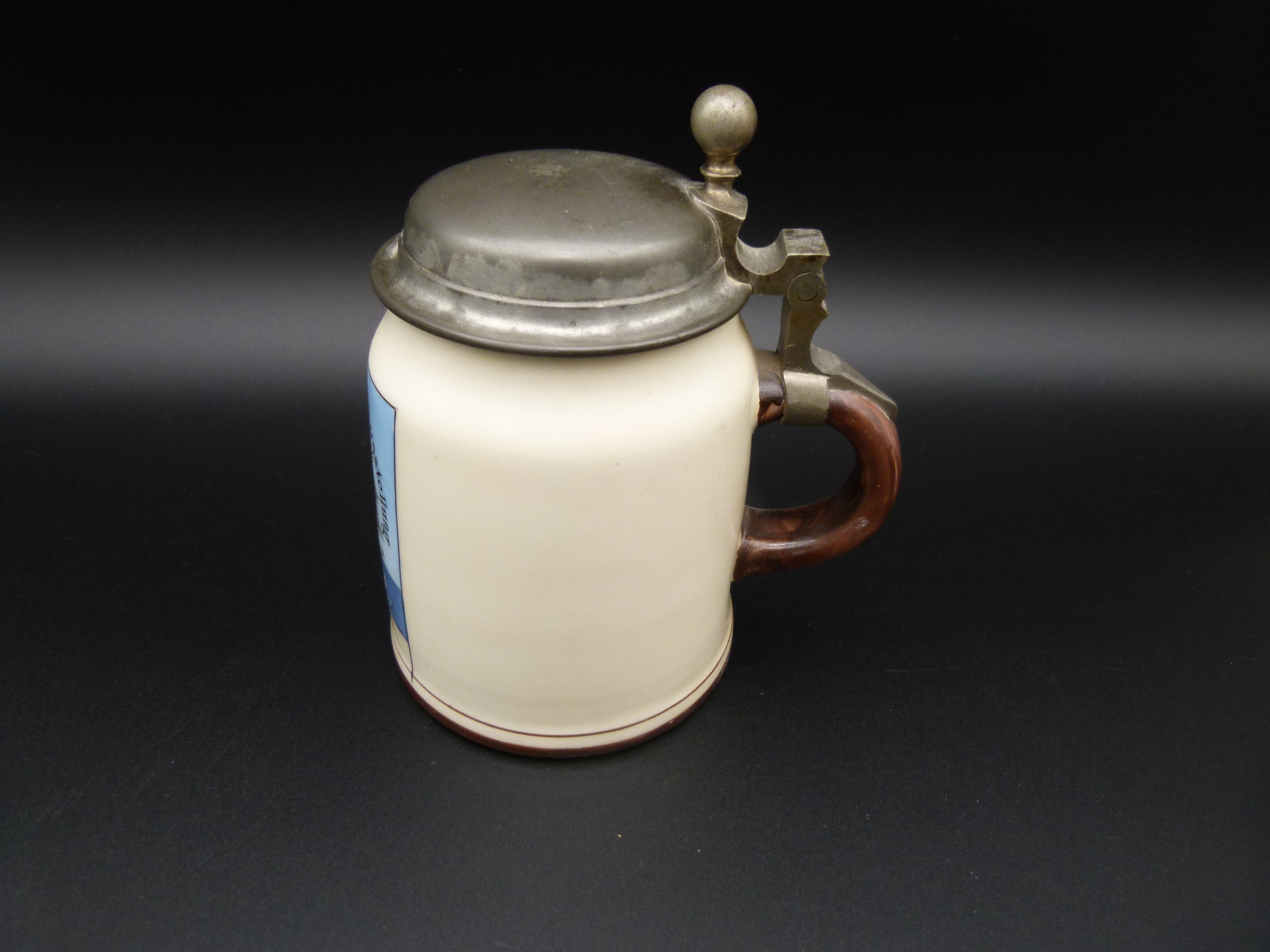 Antiker Bierkrug Glueck Auf Ausstellung 1906 Zwickau