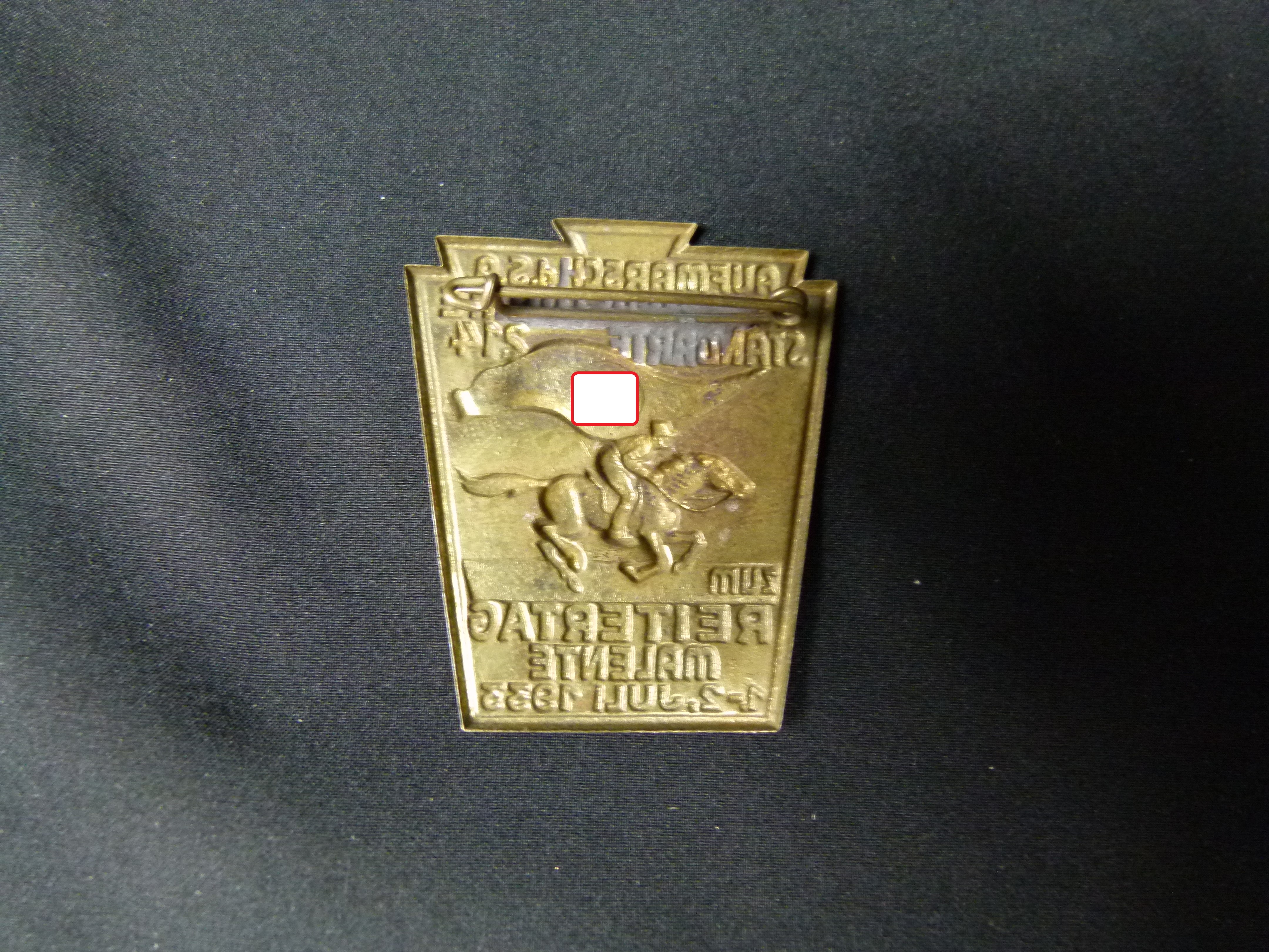 SA Abzeichen Reiterstürme und Standarte 214 1933