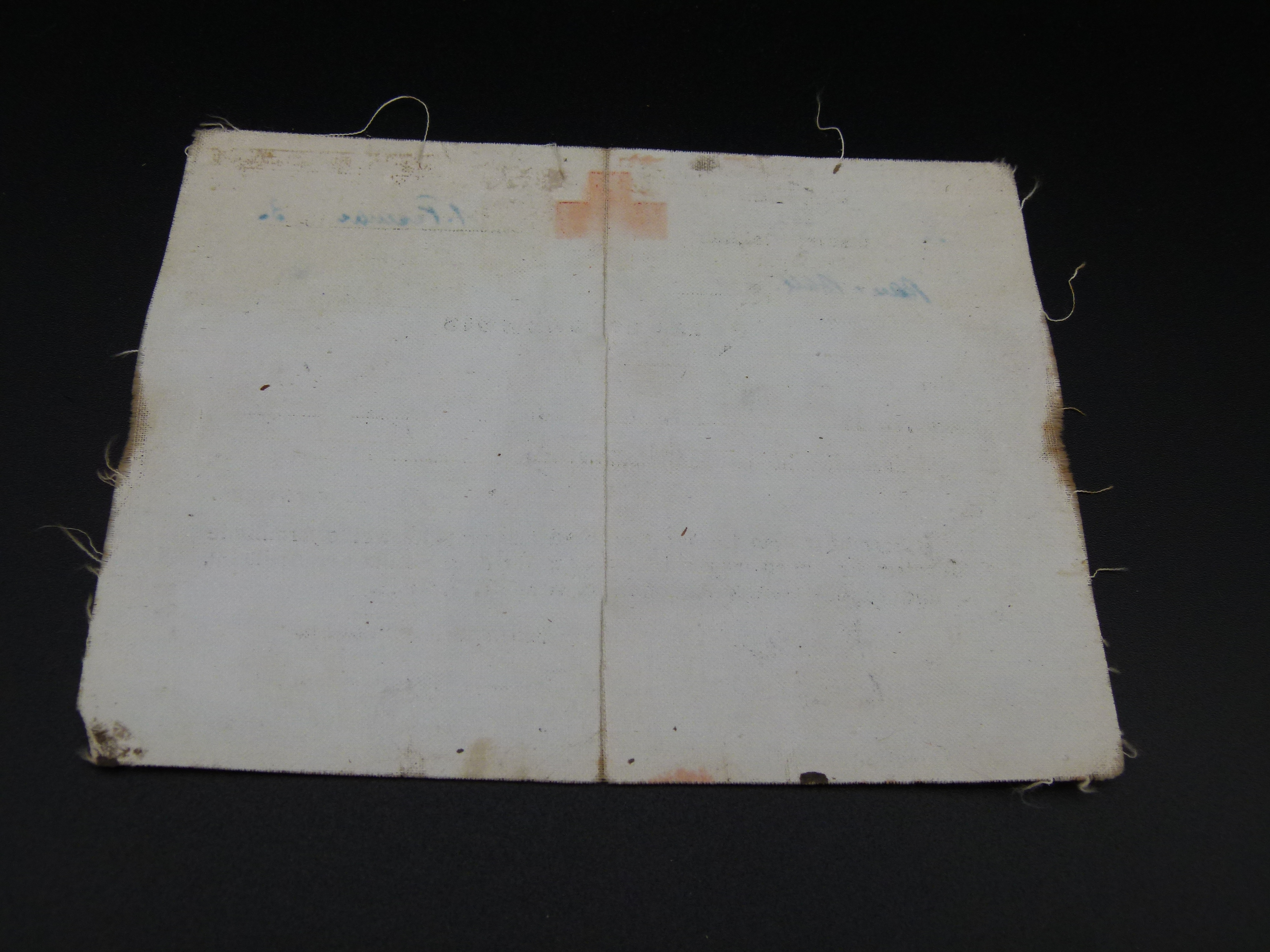 Wehrmacht Ausweis Sanitaeter Ausweis aus Leinen