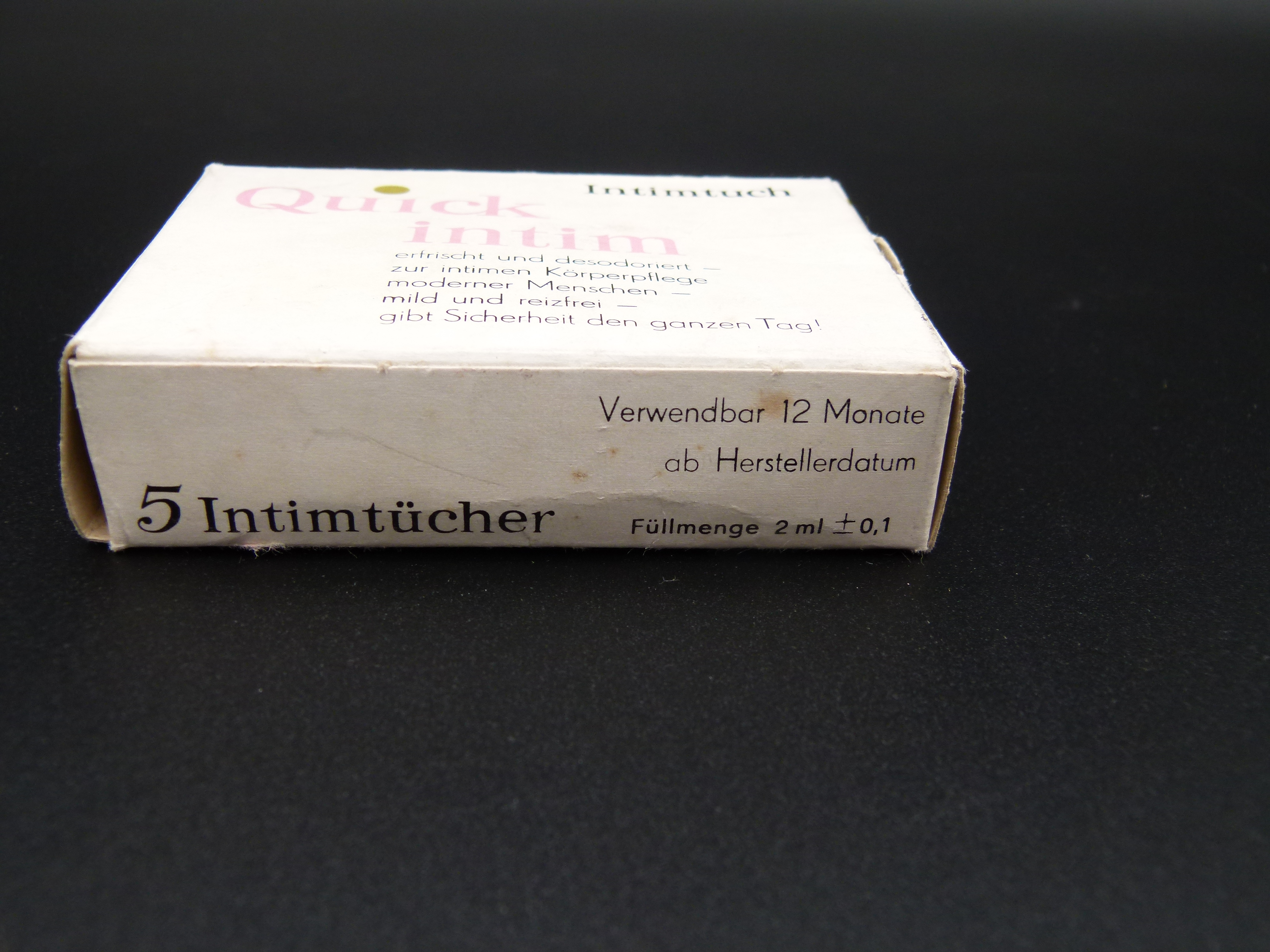 Quick Intim Intimtuecher in OVP DDR Ware