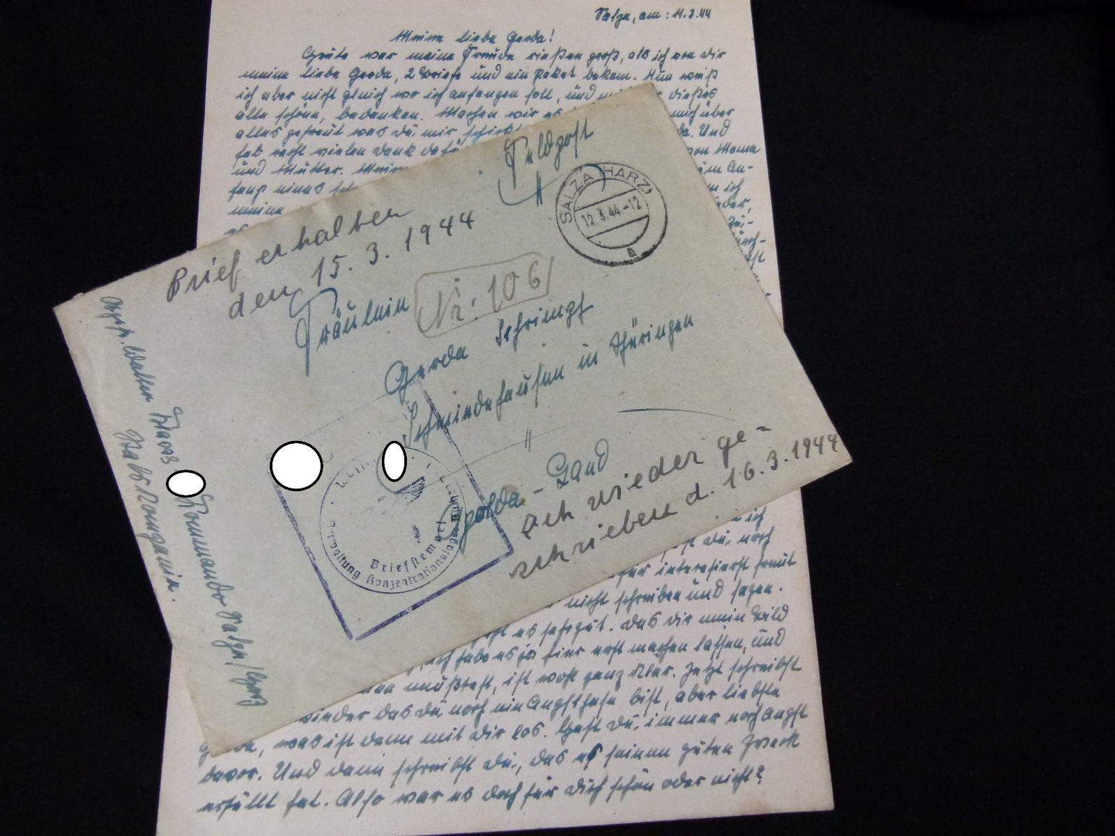 FP Kommando Salza Harz Verw. KZ Buchenwald