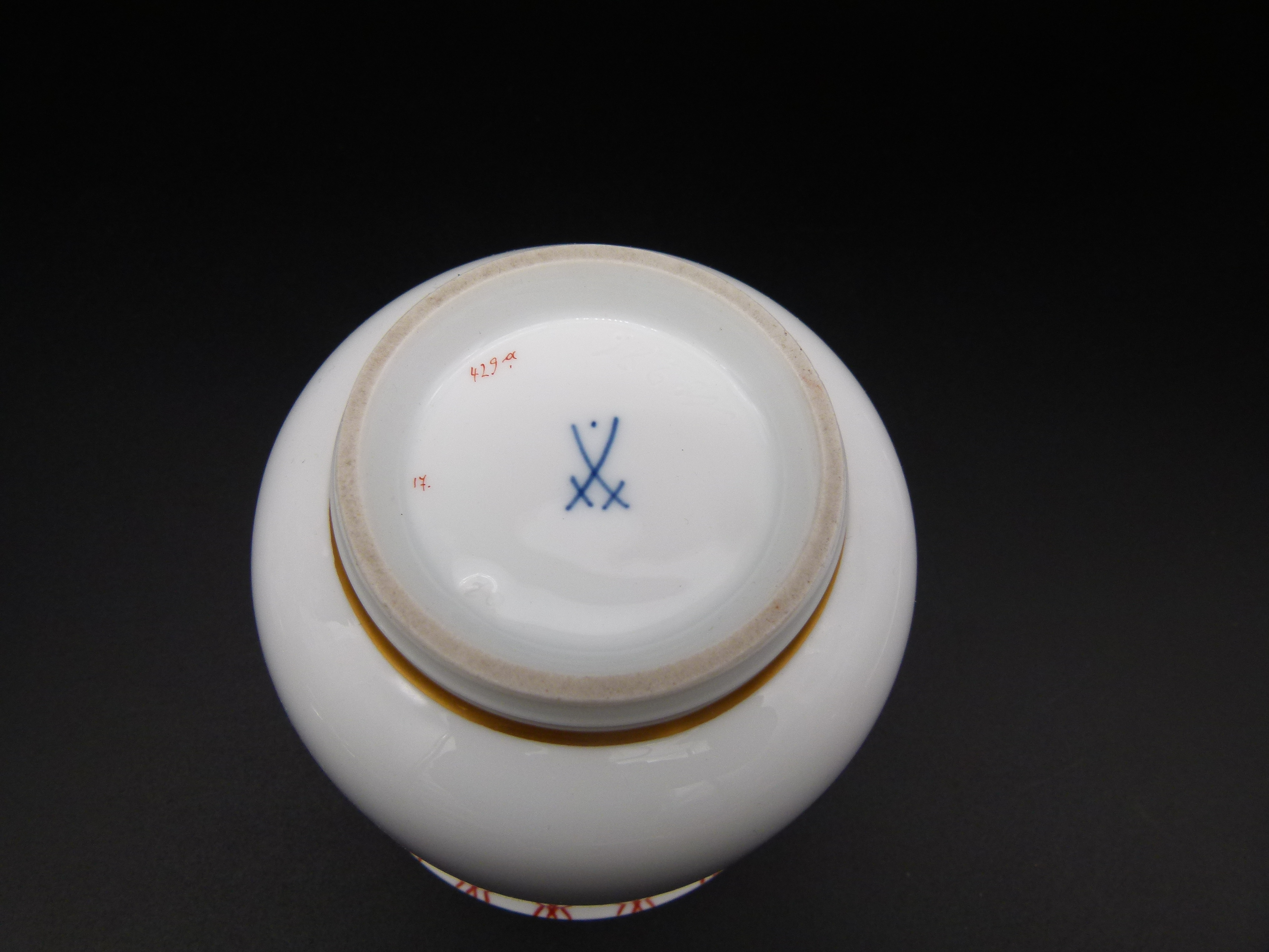  Tischvase Gefaeß Meissen Pfeiffer Zeit 1924 1934 