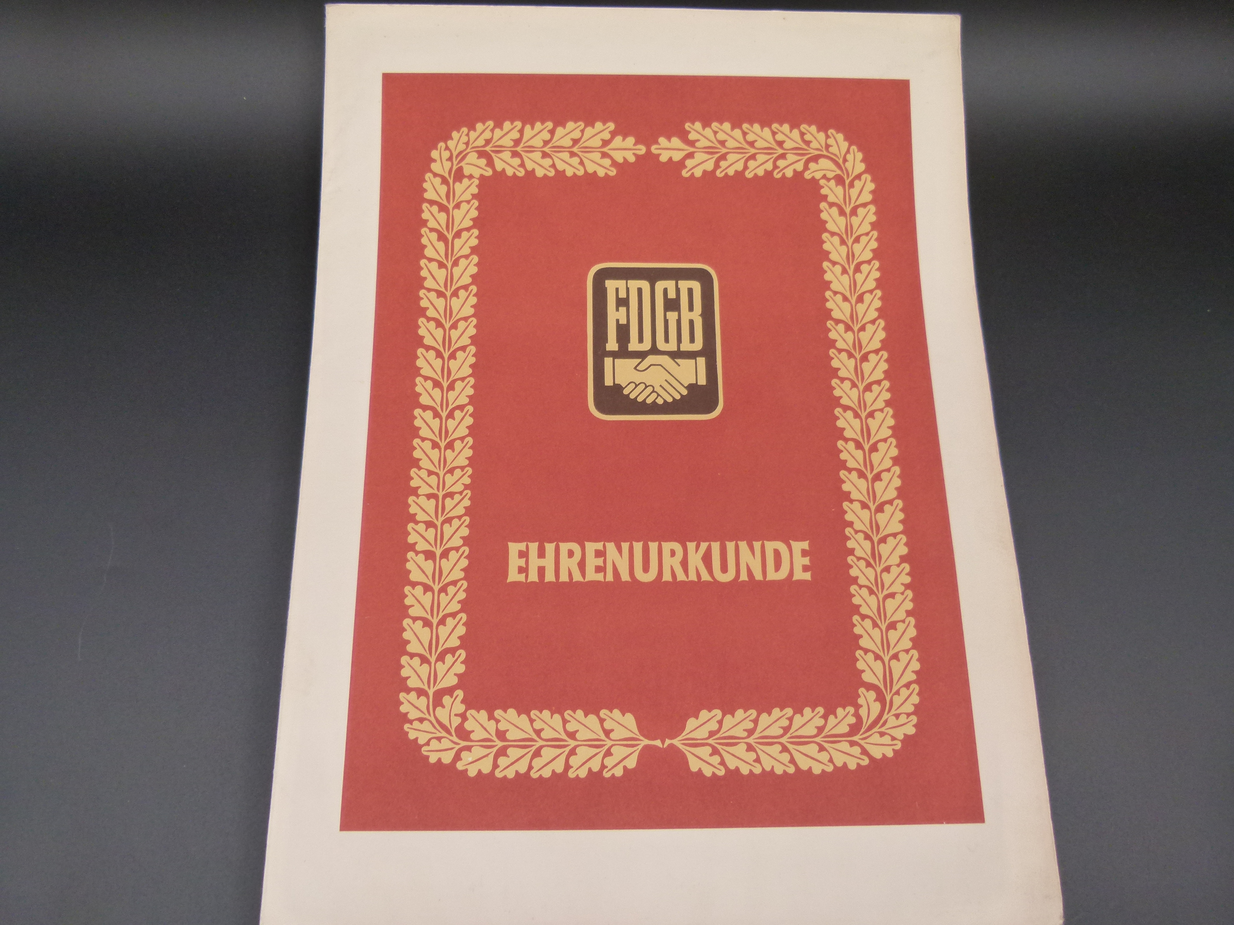 Seltene Gruppe 50er Jahre Partei Ehrenurkunden