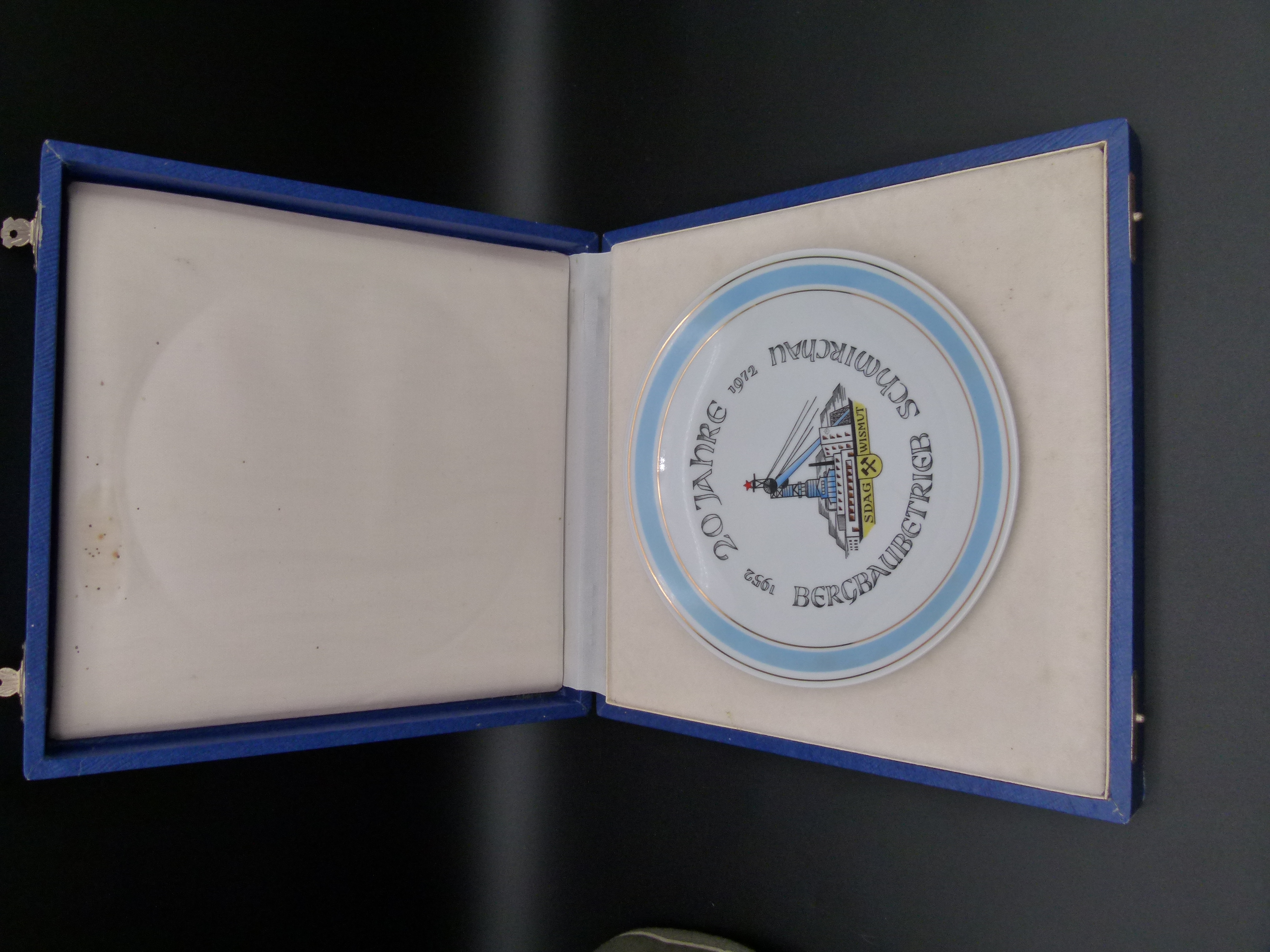20 Jahre Bergbaubetrieb Schmirchau 1972 in Etui