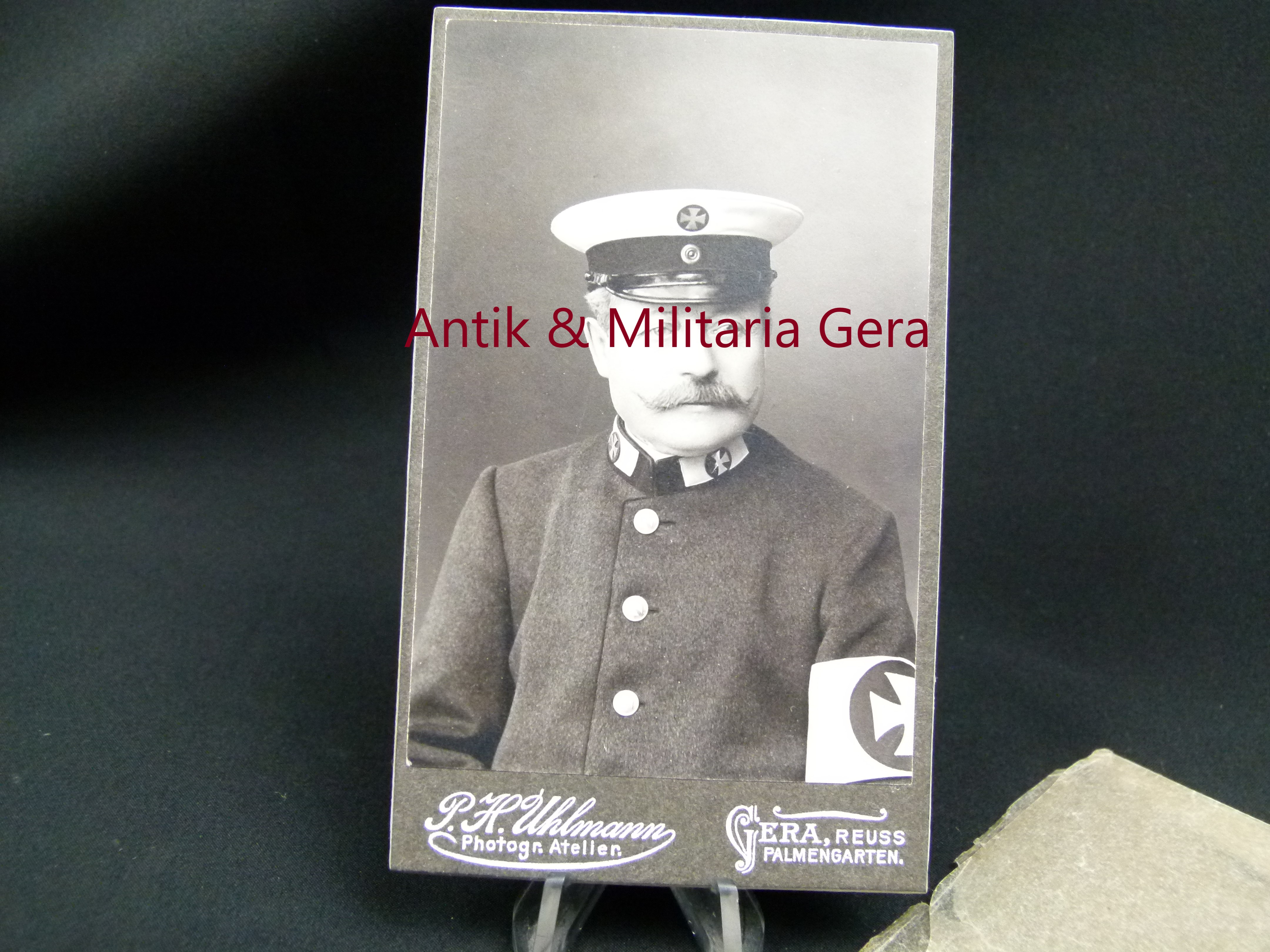 Antikes CDV Kabinettfoto Malteser Gera Reuss