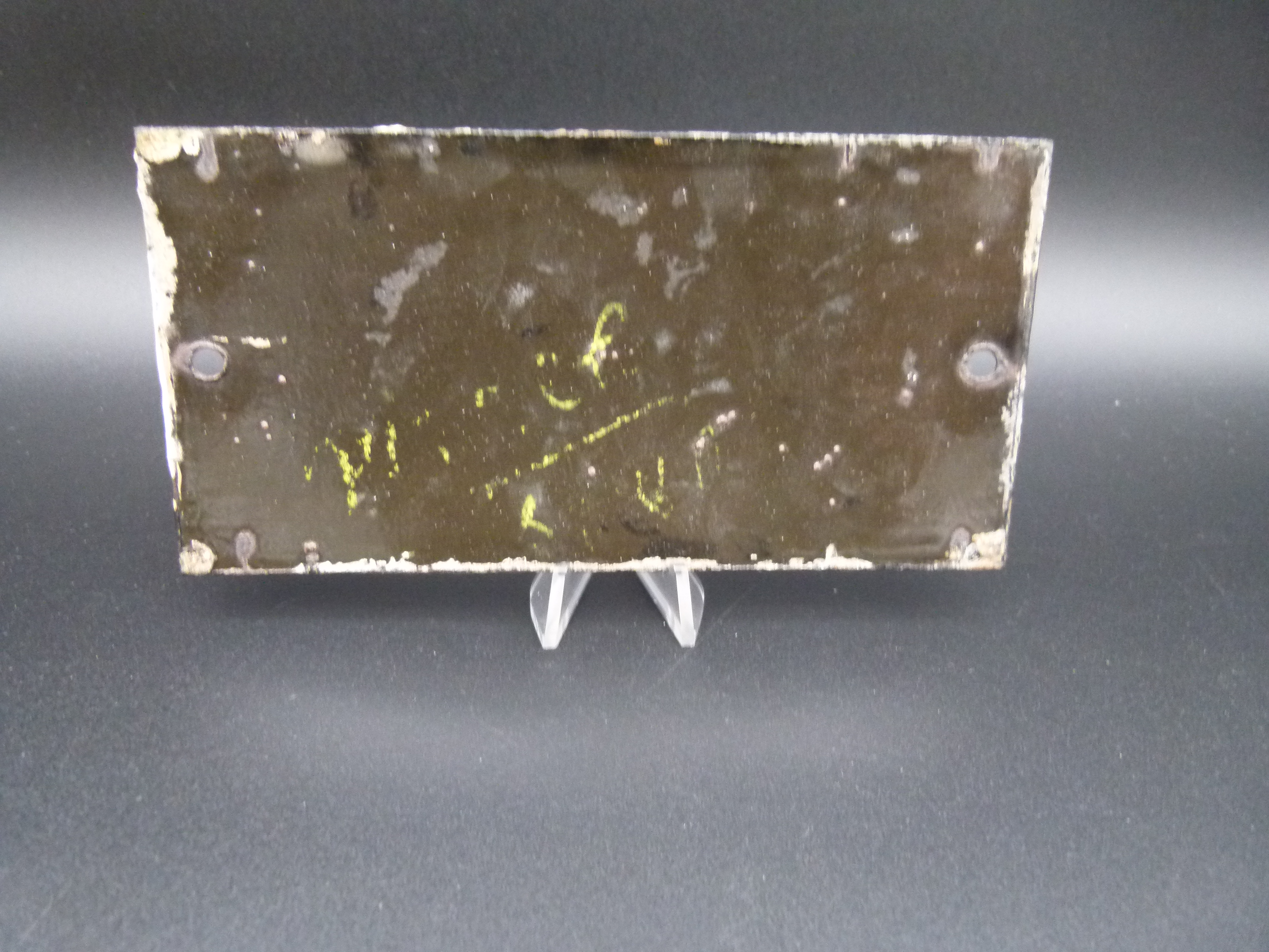 Emaille Tuerschild Zutritt verboten um 1920